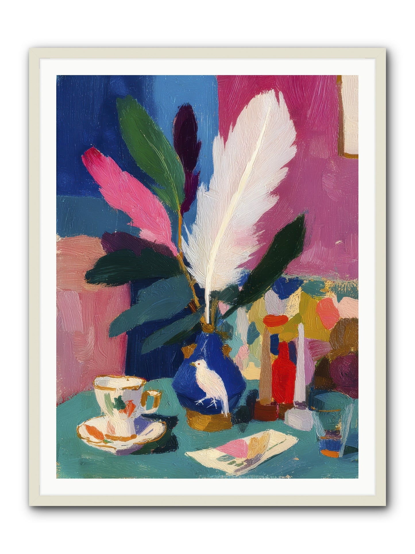 Morning Remnants -- Framed Print - White 36x48
