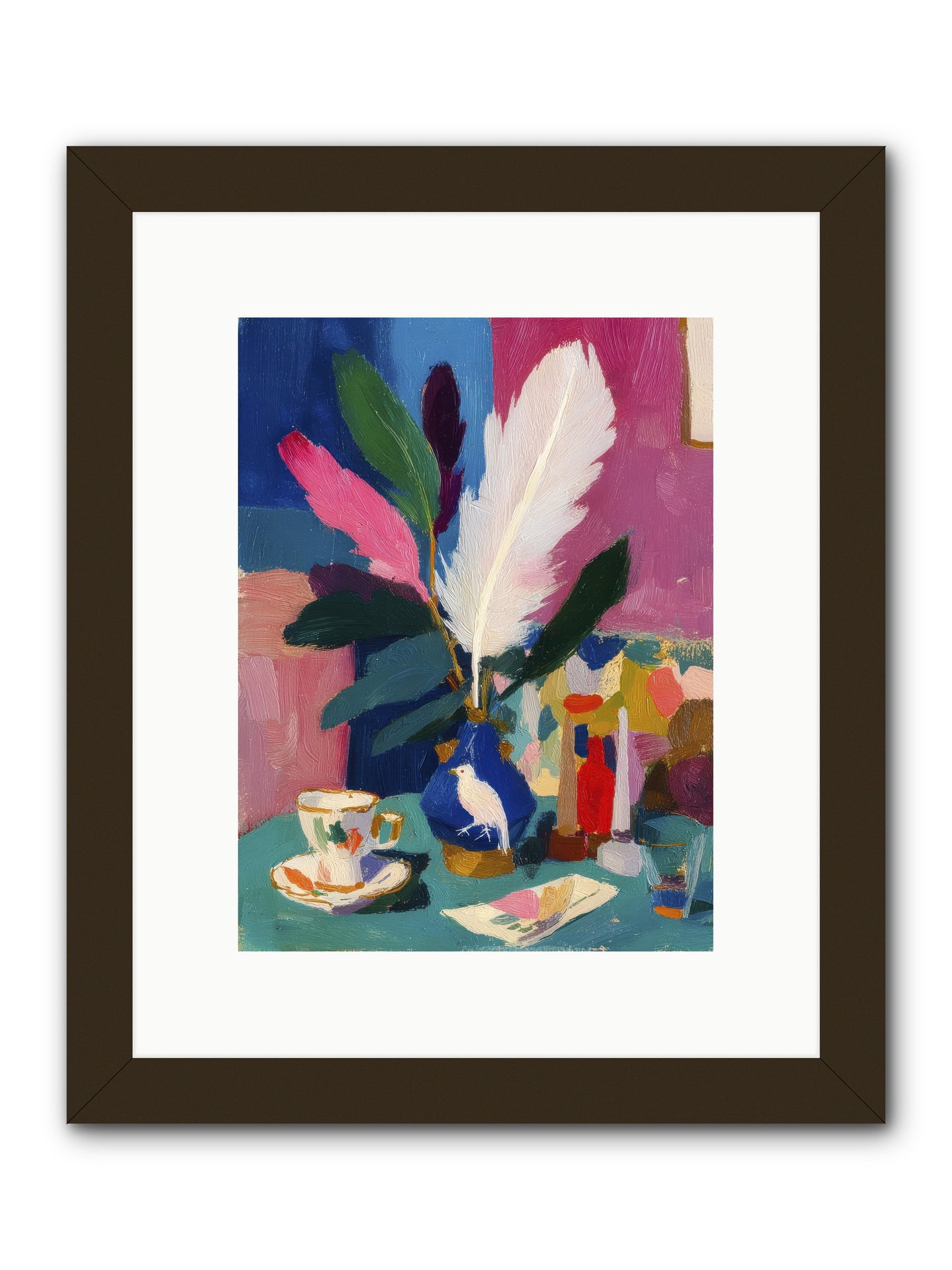 Morning Remnants -- Framed Print - Black 9x12