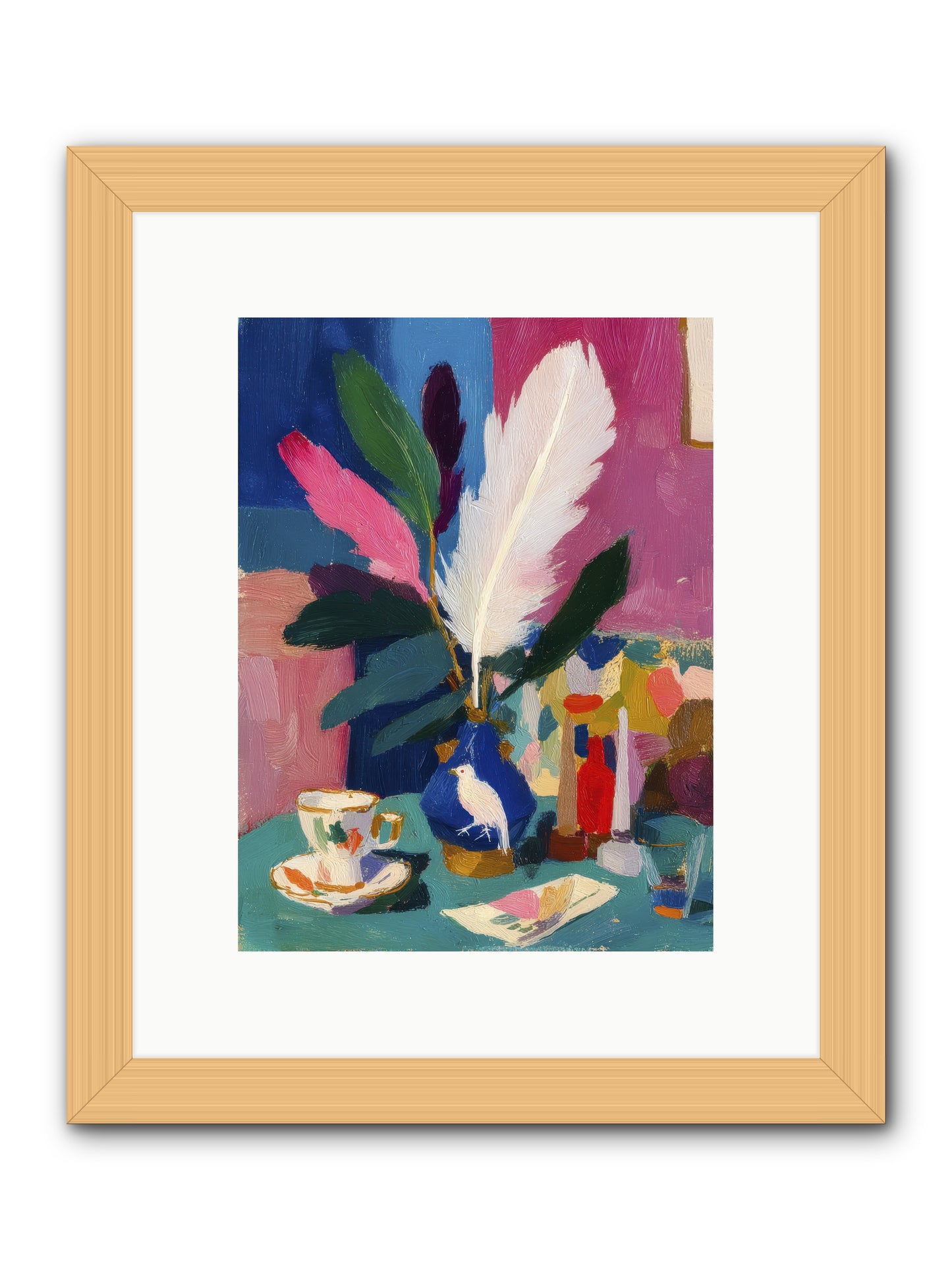 Morning Remnants -- Framed Print - Natural 9x12