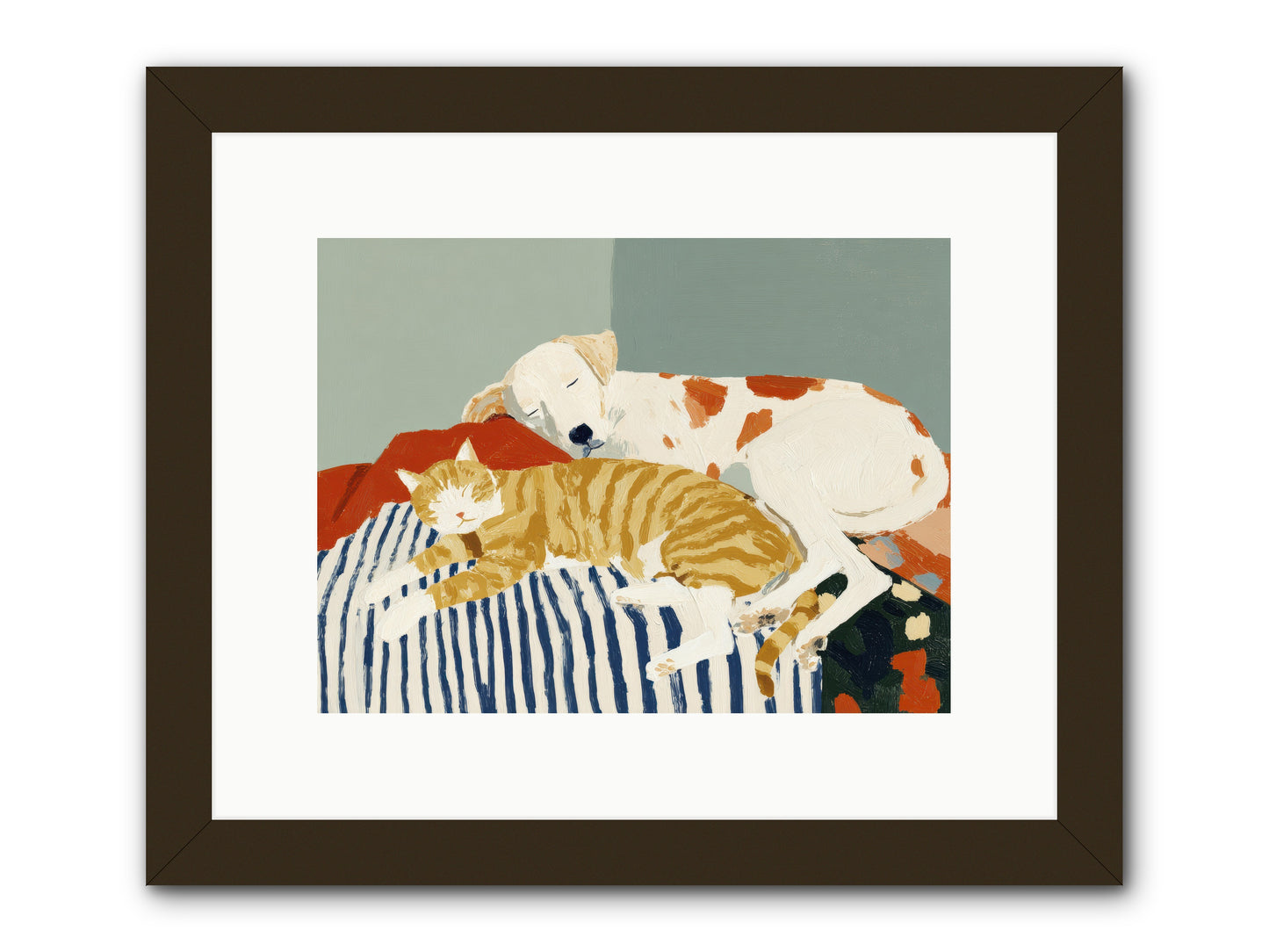 Morning Rituals -- Framed Print - Black 12x9