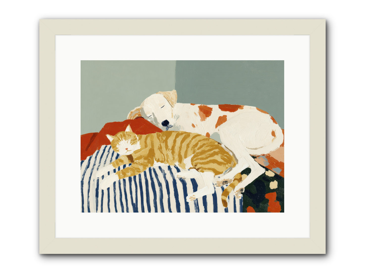Morning Rituals -- Framed Print - White 16x12