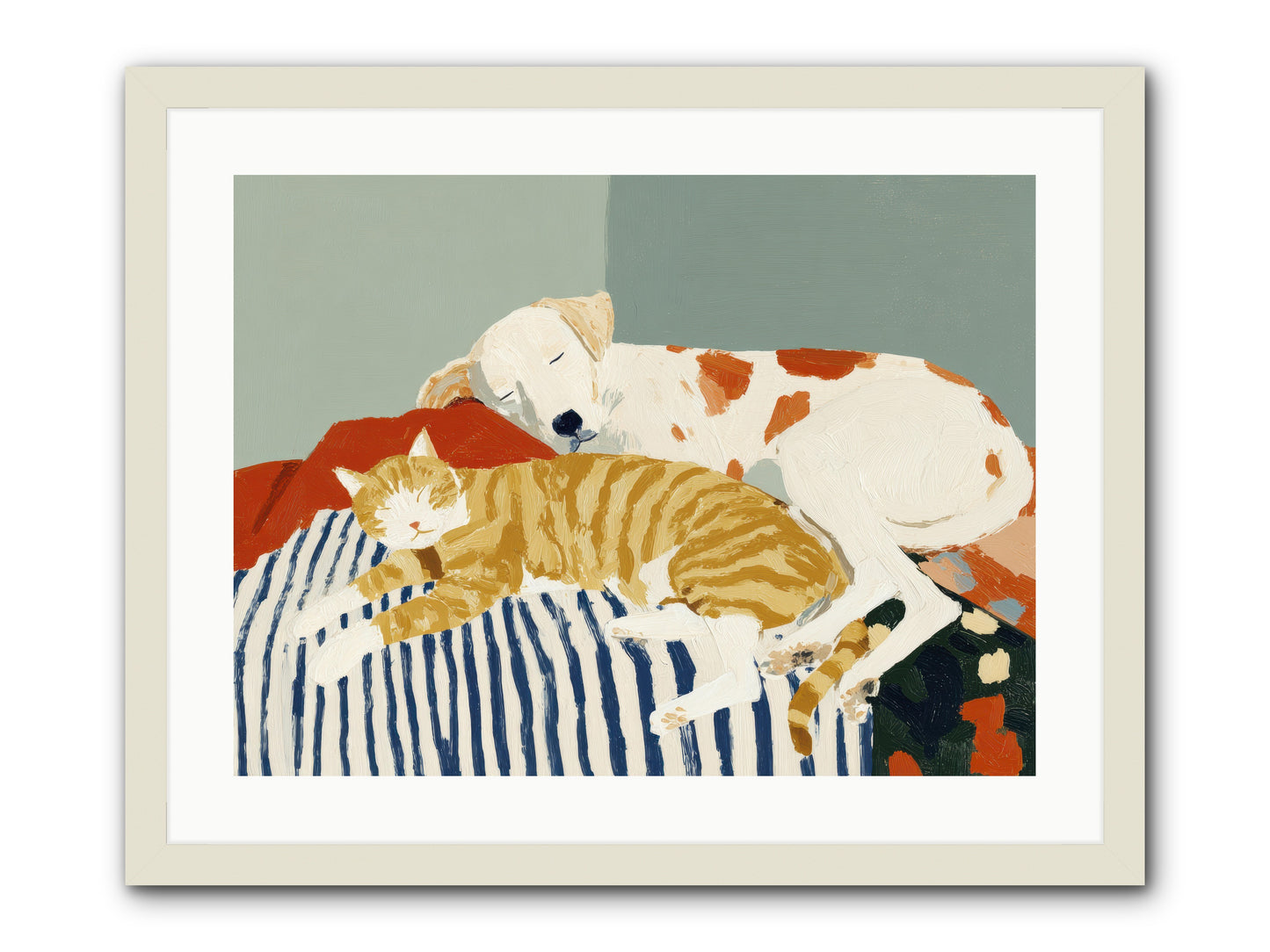 Morning Rituals -- Framed Print - White 24x18