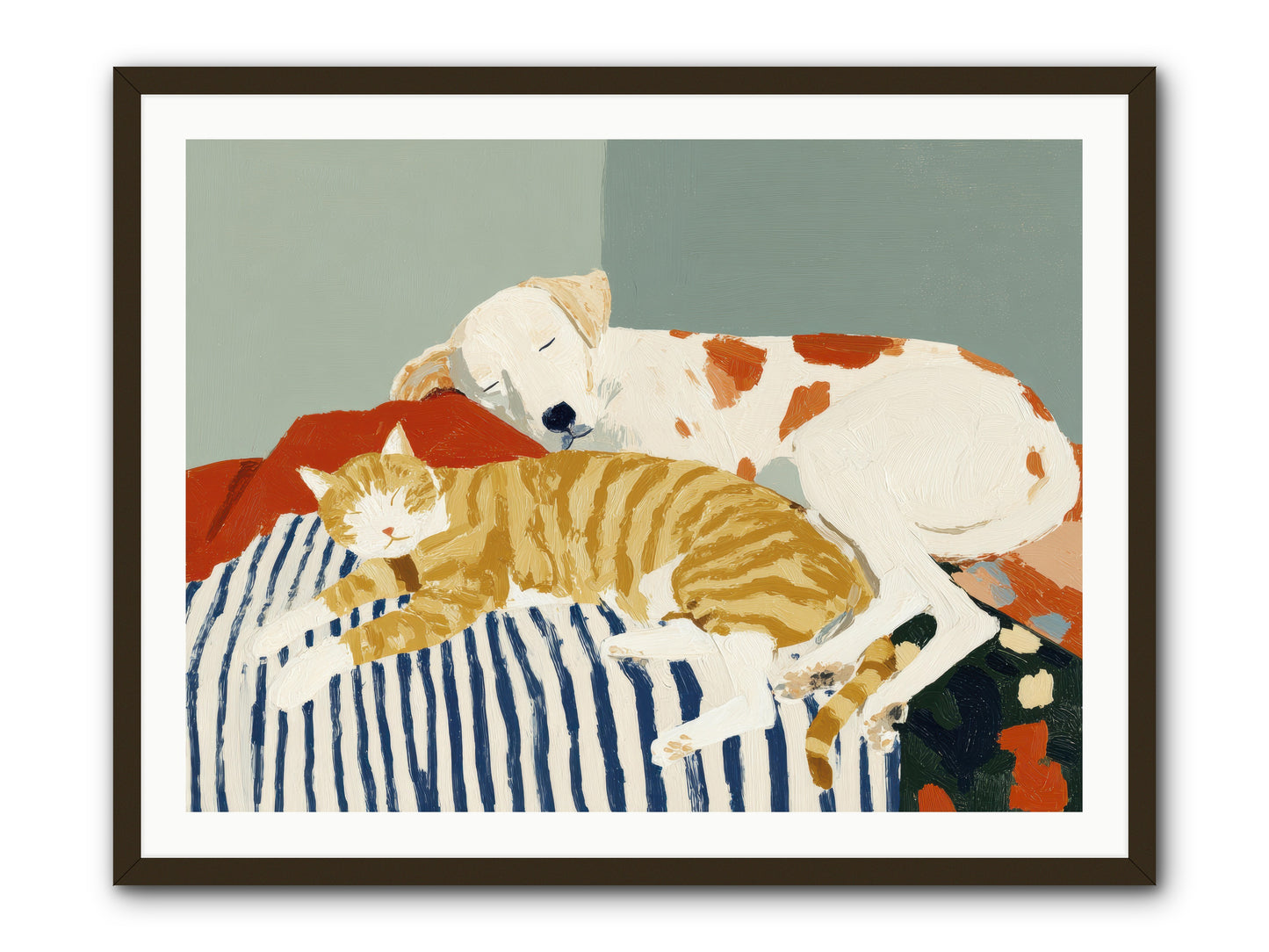 Morning Rituals -- Framed Print - Black 40x30