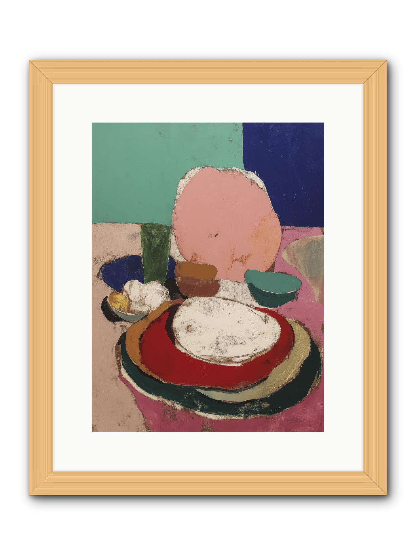Morning in Montmartre -- Framed Print - Natural 12x16