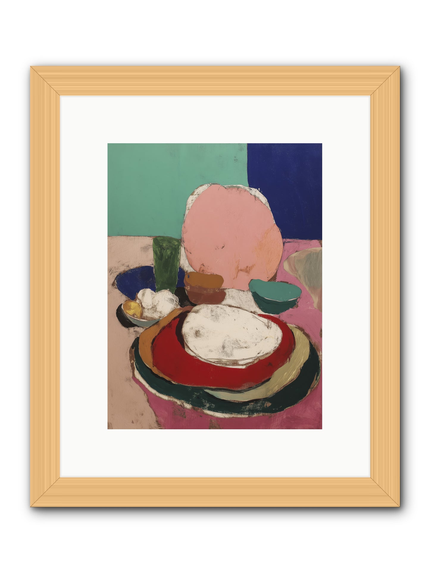 Morning in Montmartre -- Framed Print - Natural 9x12
