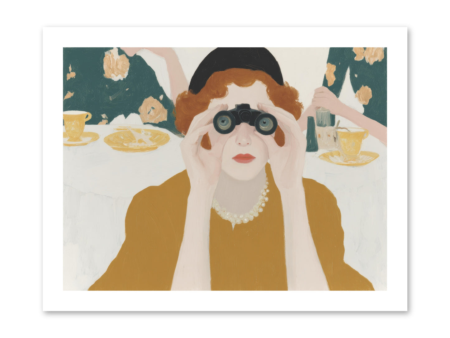 Morning with the Birdwatcher -- Paper Print 16x12