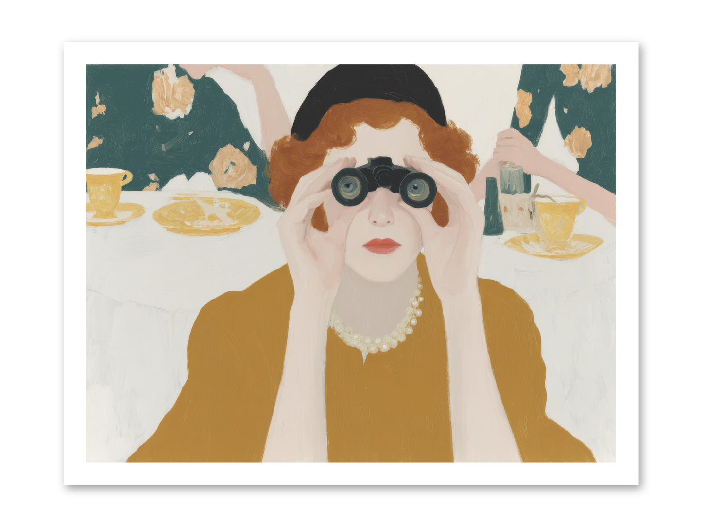 Morning with the Birdwatcher -- Paper Print 24x18