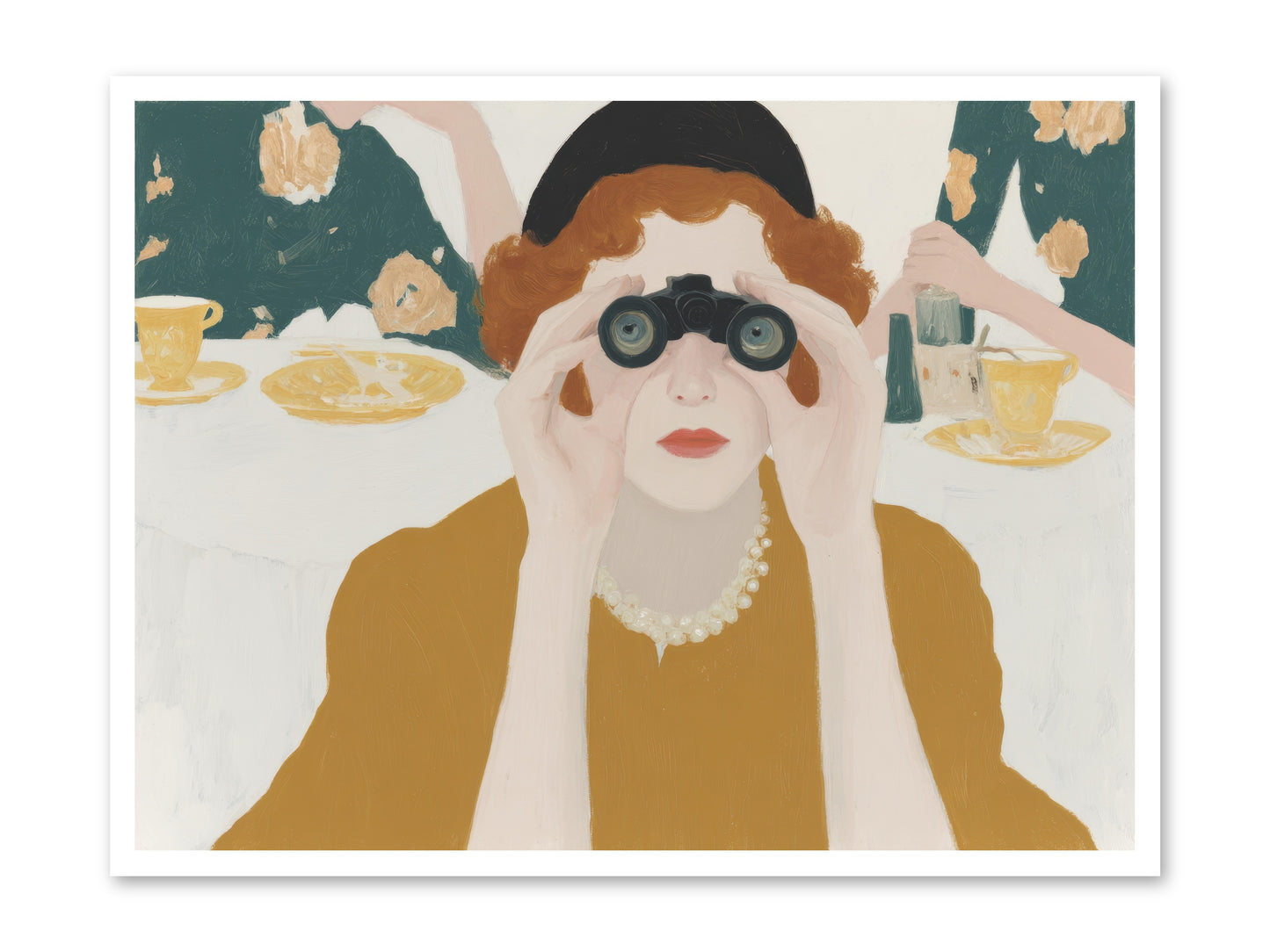 Morning with the Birdwatcher -- Paper Print 40x30