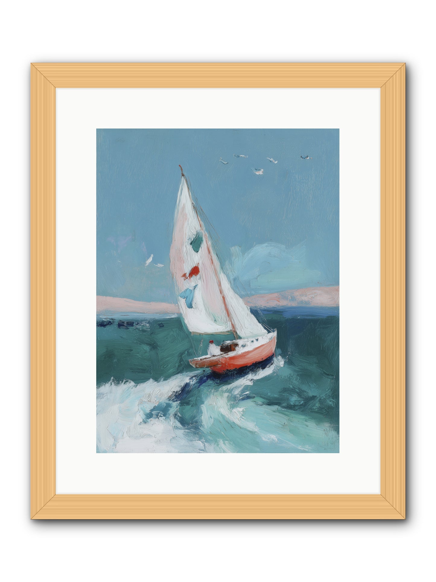 Morning's First Breath  -- Framed Print - Natural 12x16