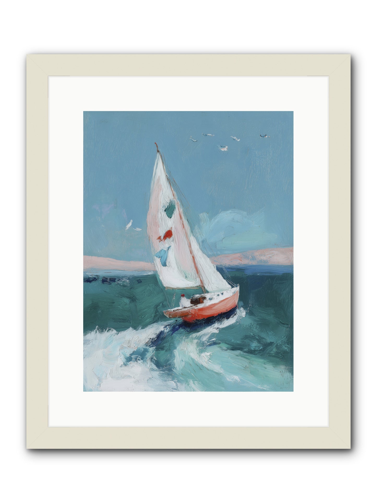 Morning's First Breath  -- Framed Print - White 12x16