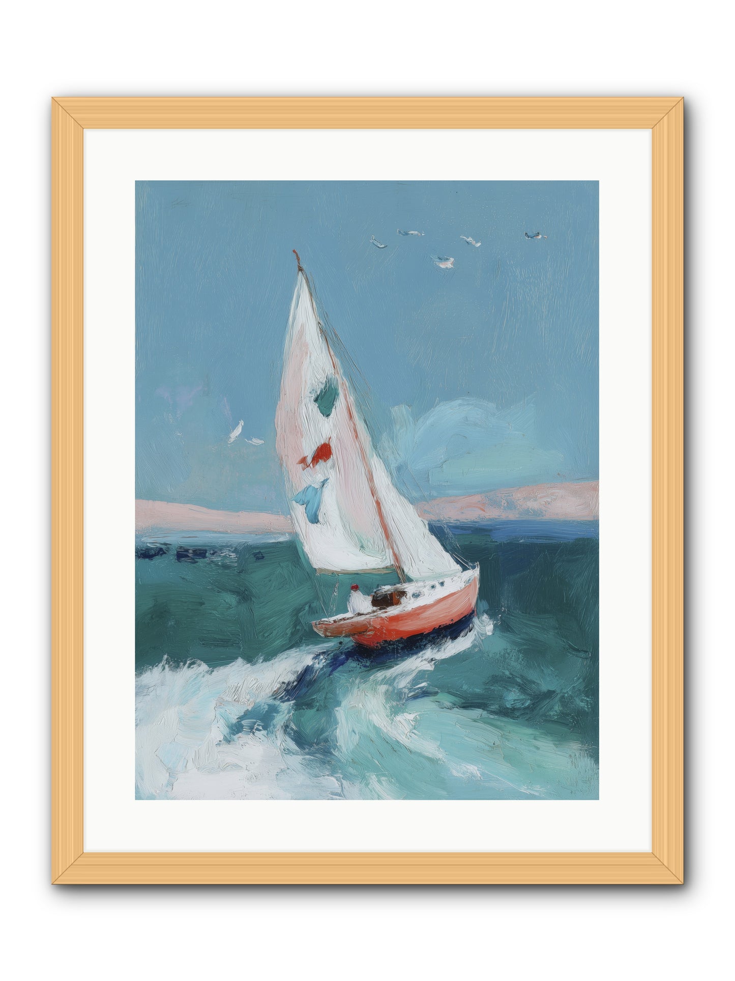 Morning's First Breath  -- Framed Print - Natural 18x24