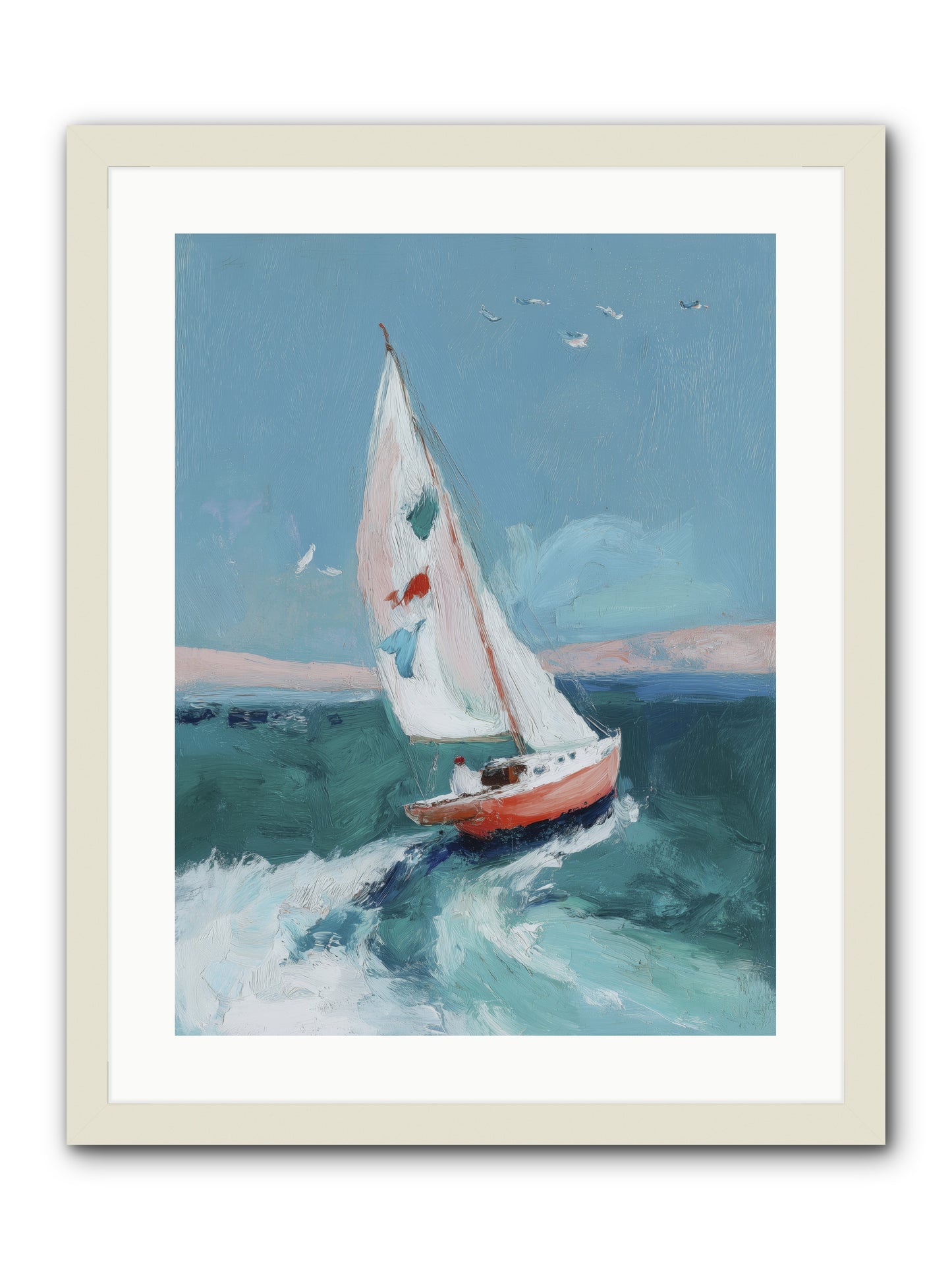 Morning's First Breath  -- Framed Print - White 18x24