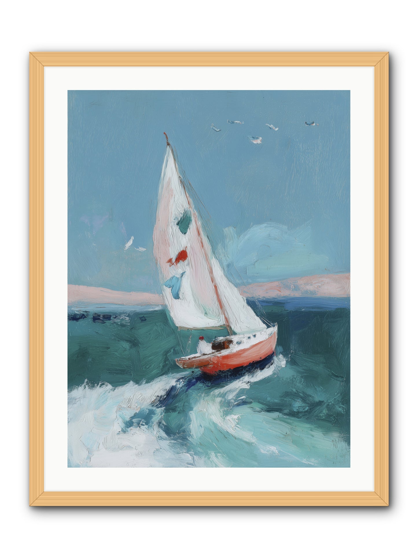 Morning's First Breath  -- Framed Print - Natural 24x32