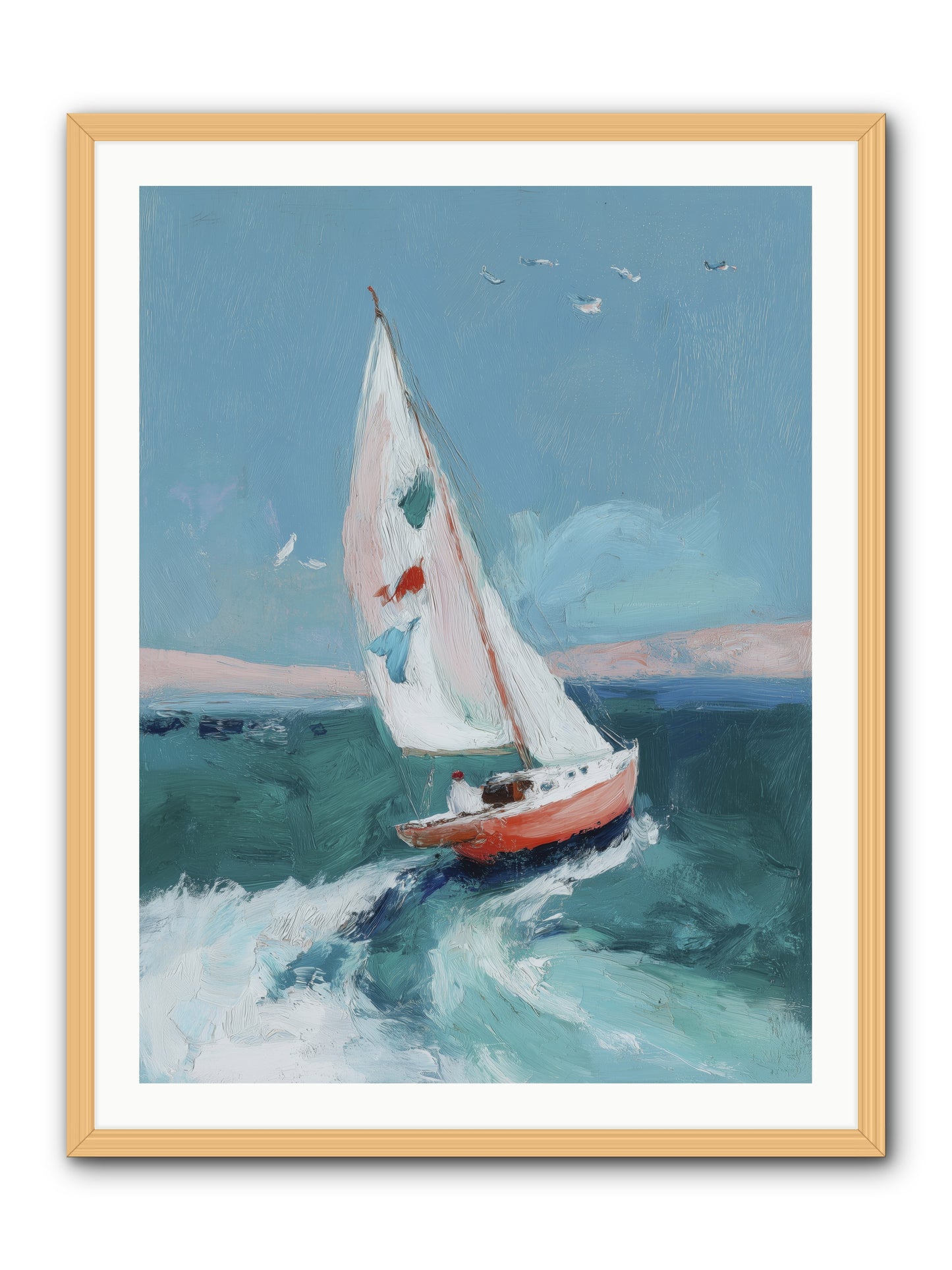 Morning's First Breath  -- Framed Print - Natural 30x40