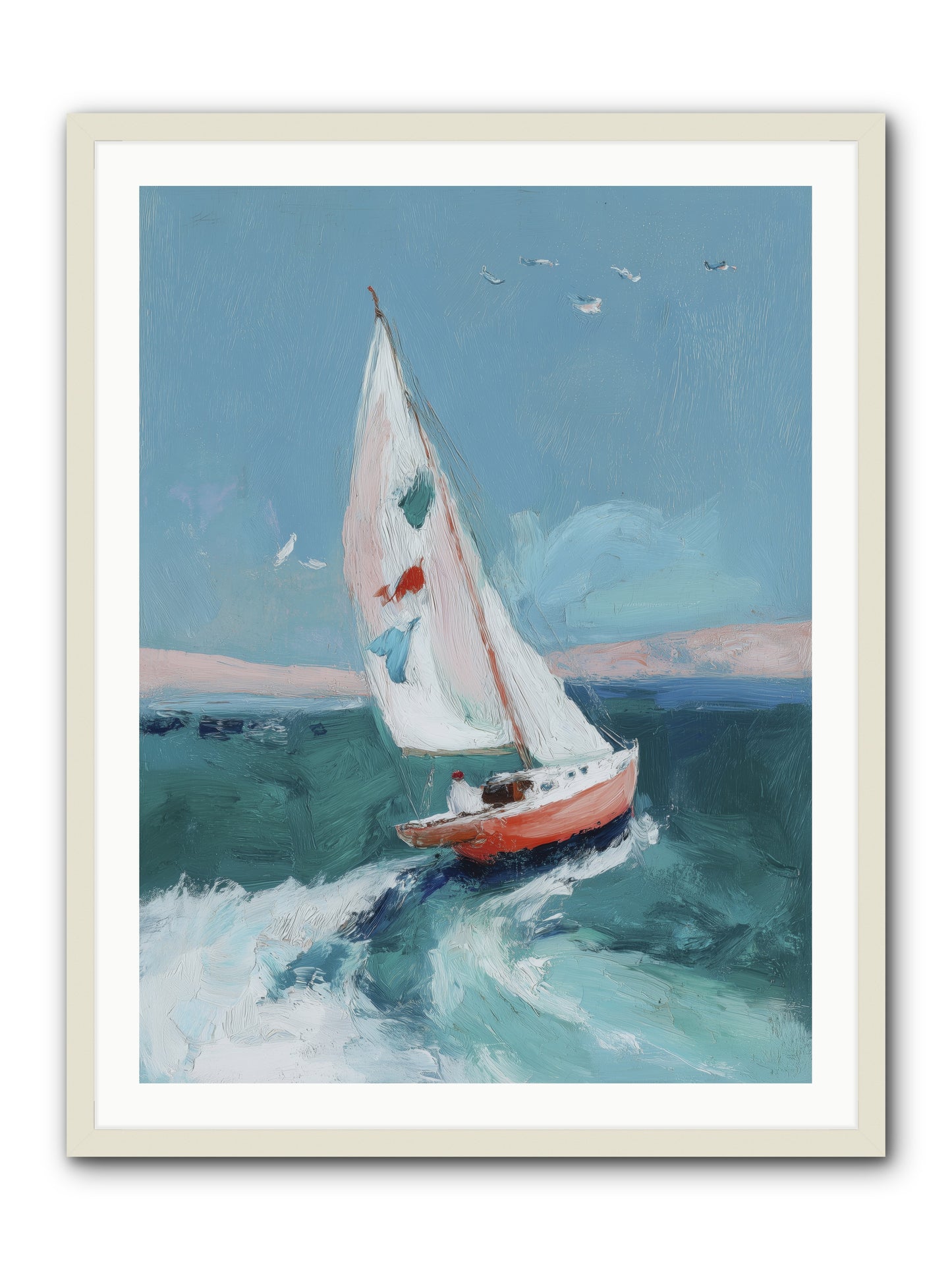 Morning's First Breath  -- Framed Print - White 30x40