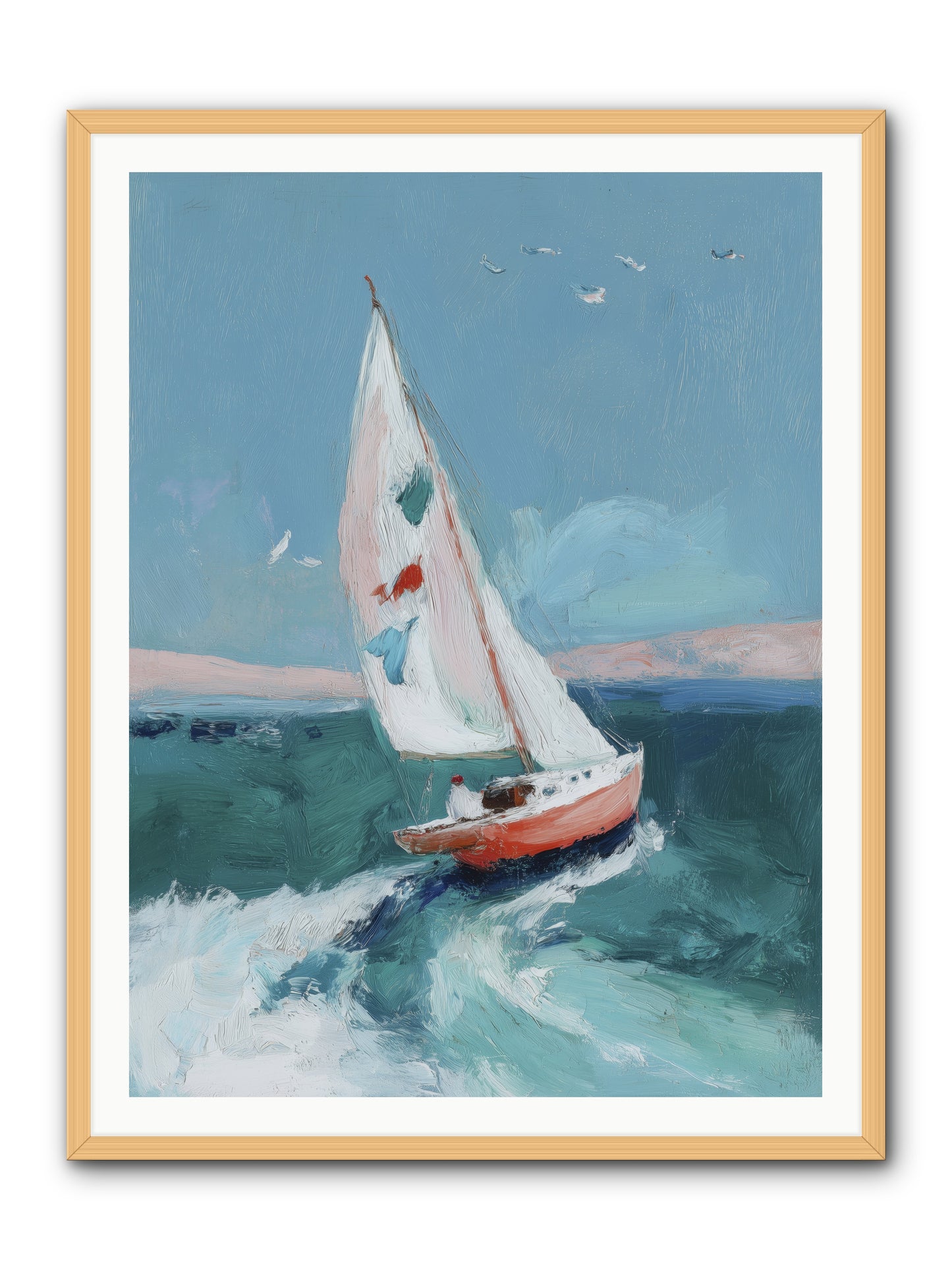 Morning's First Breath  -- Framed Print - Natural 36x48