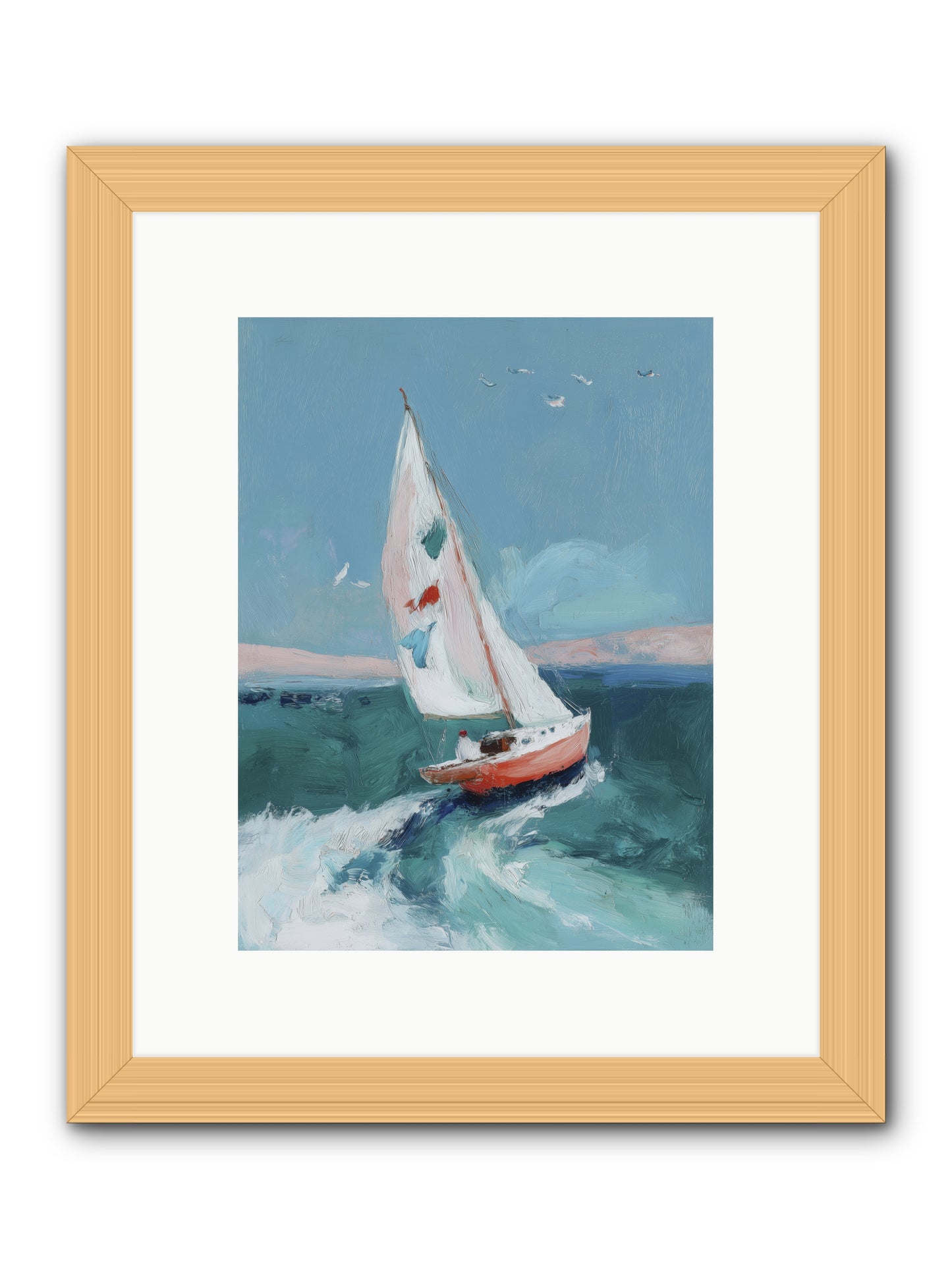 Morning's First Breath  -- Framed Print - Natural 9x12