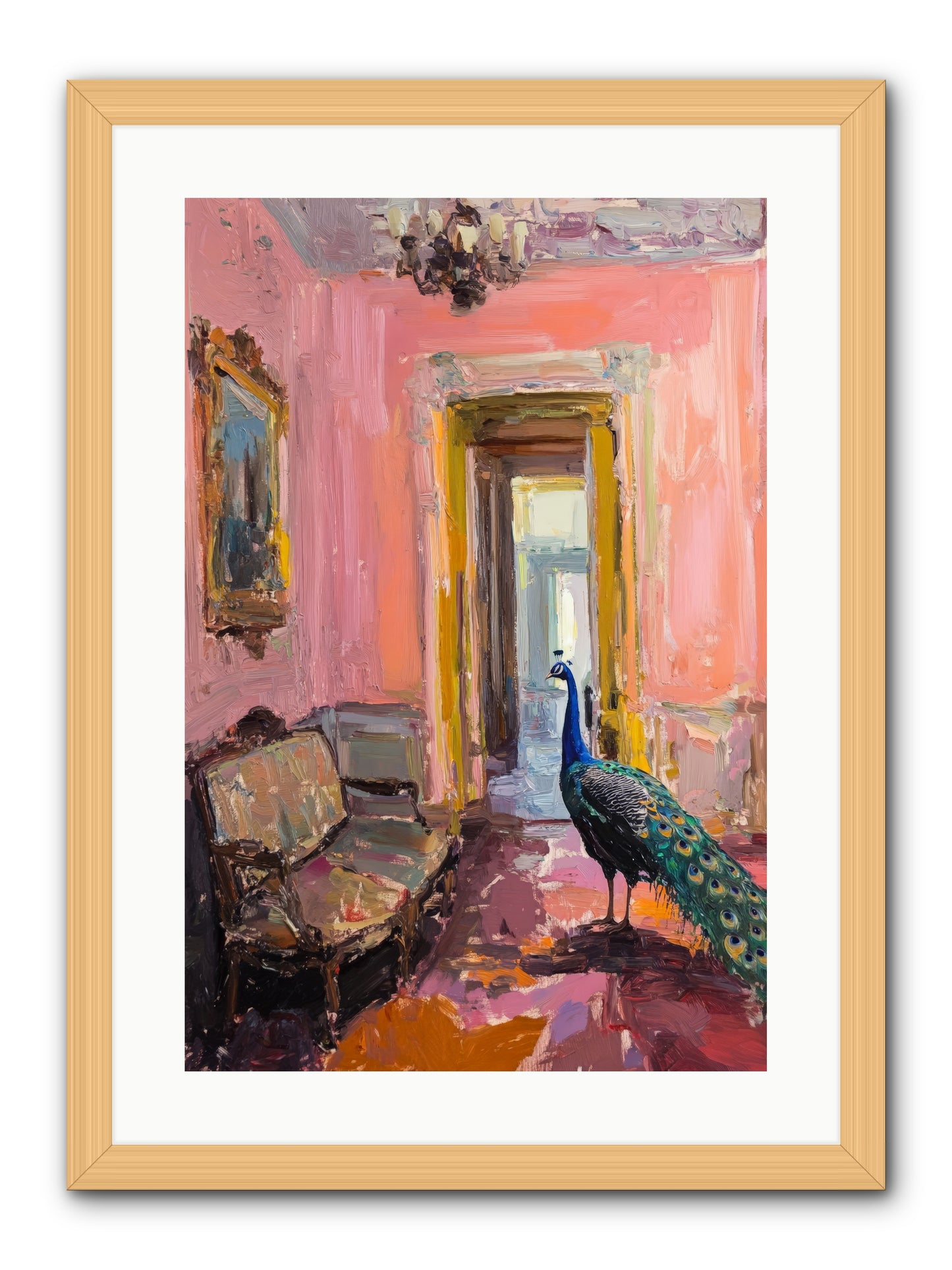 Mornings In Venice -- Framed Print - Natural 16x24