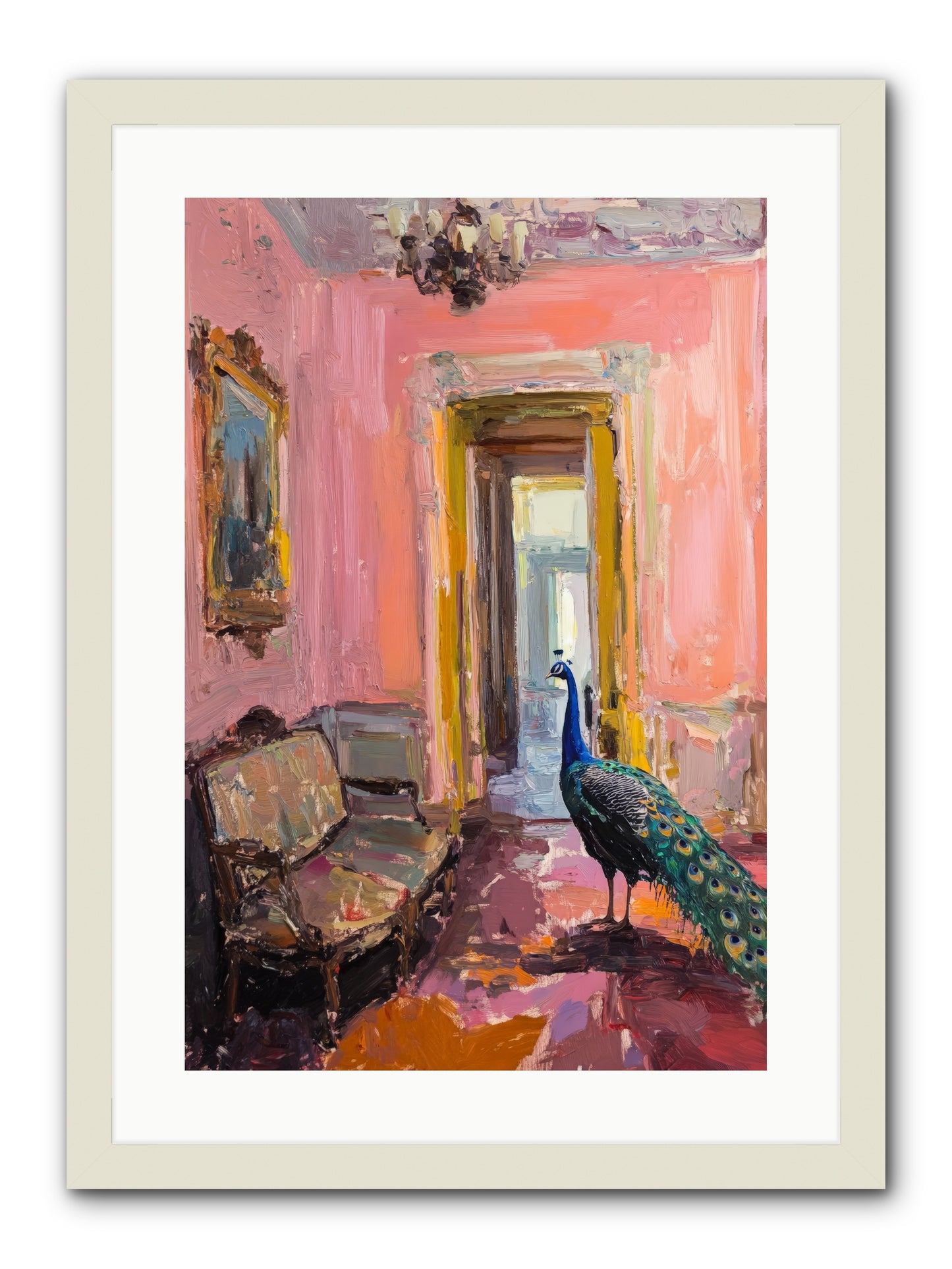 Mornings In Venice -- Framed Print - White 16x24