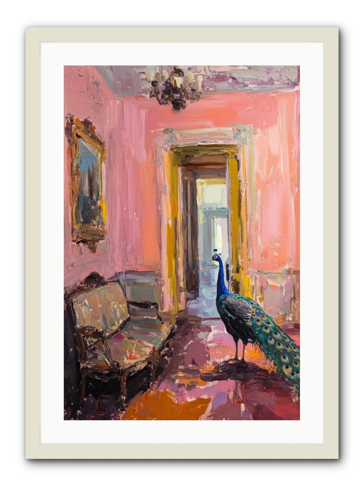 Mornings In Venice -- Framed Print - White 20x30