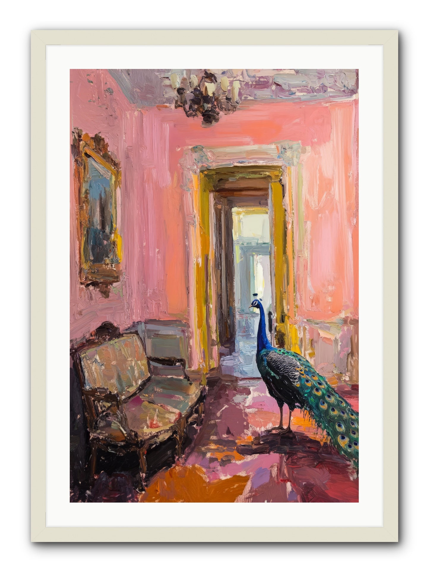 Mornings In Venice -- Framed Print - White 24x36