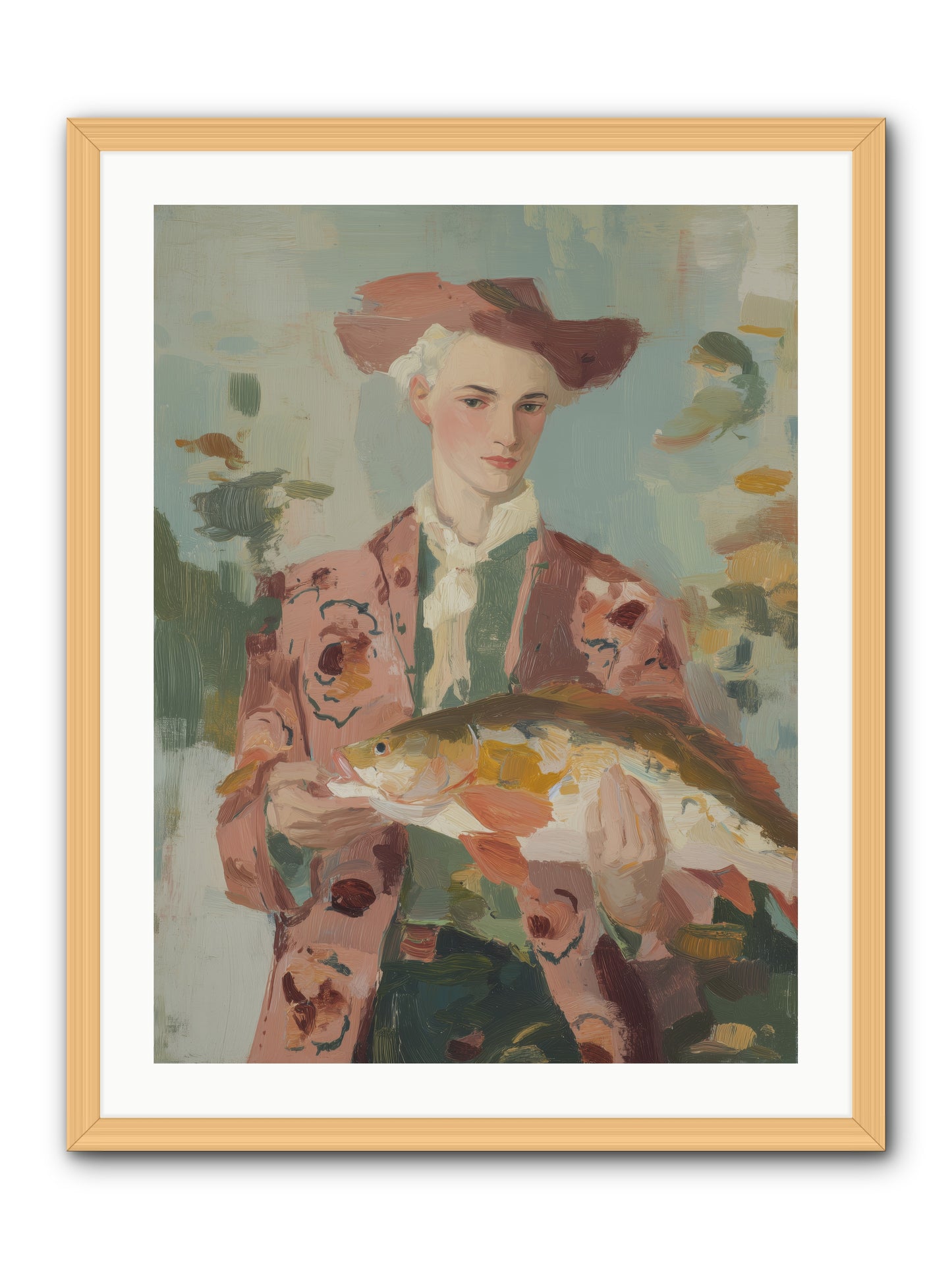 Morning's  Promise -- Framed Print - Natural 24x32