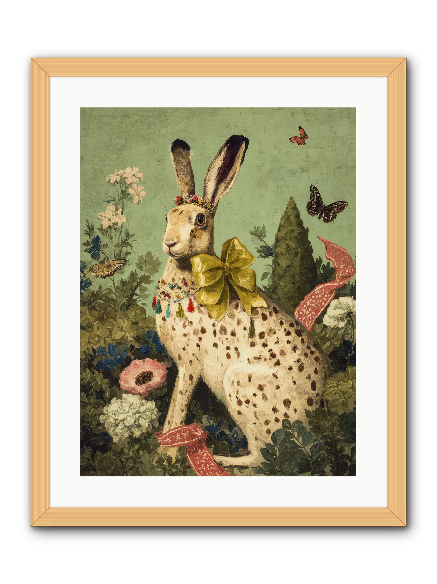 Mossbound reverie no.2 -- Framed Print - Natural 18x24