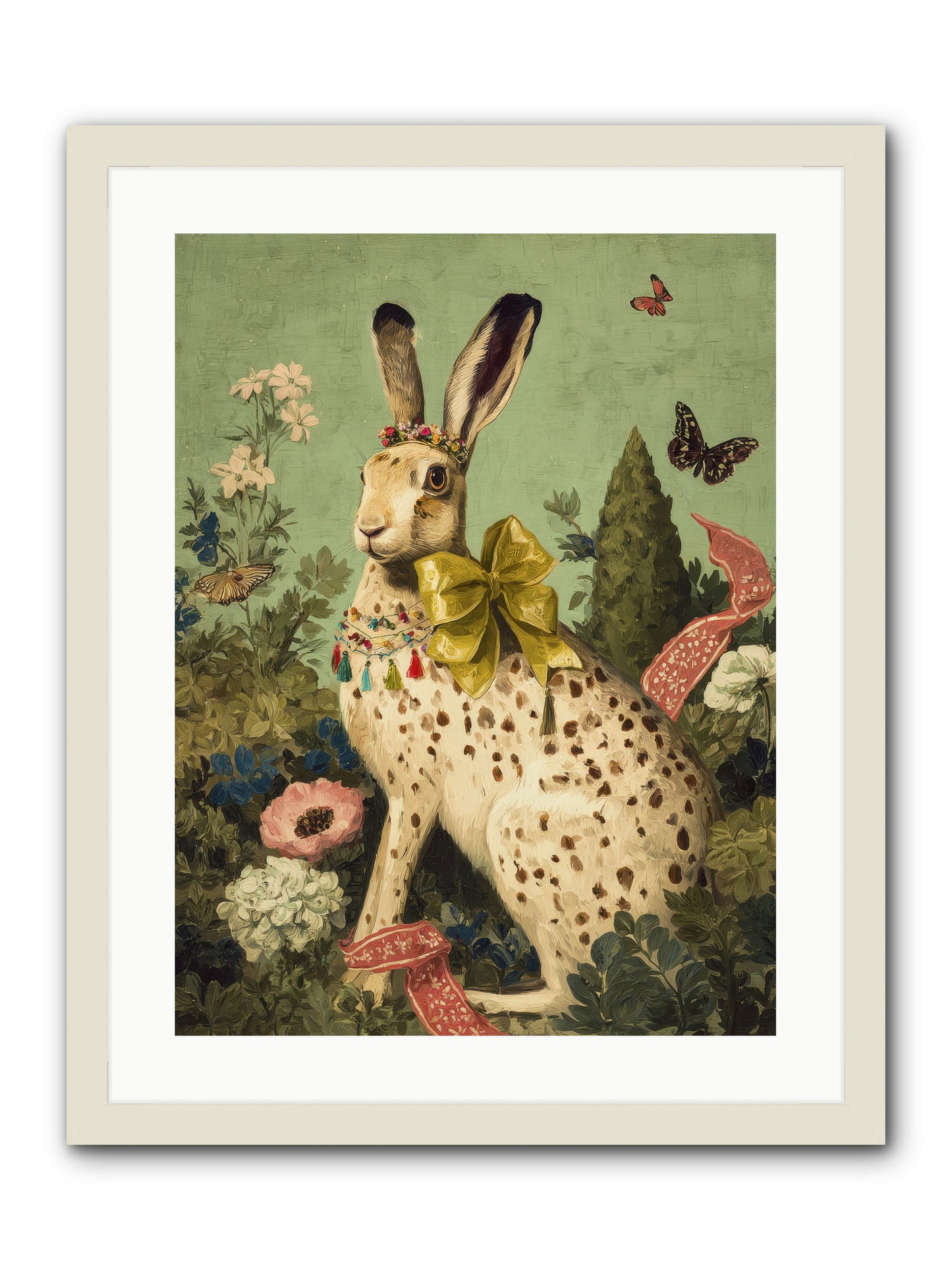 Mossbound reverie no.2 -- Framed Print - White 18x24