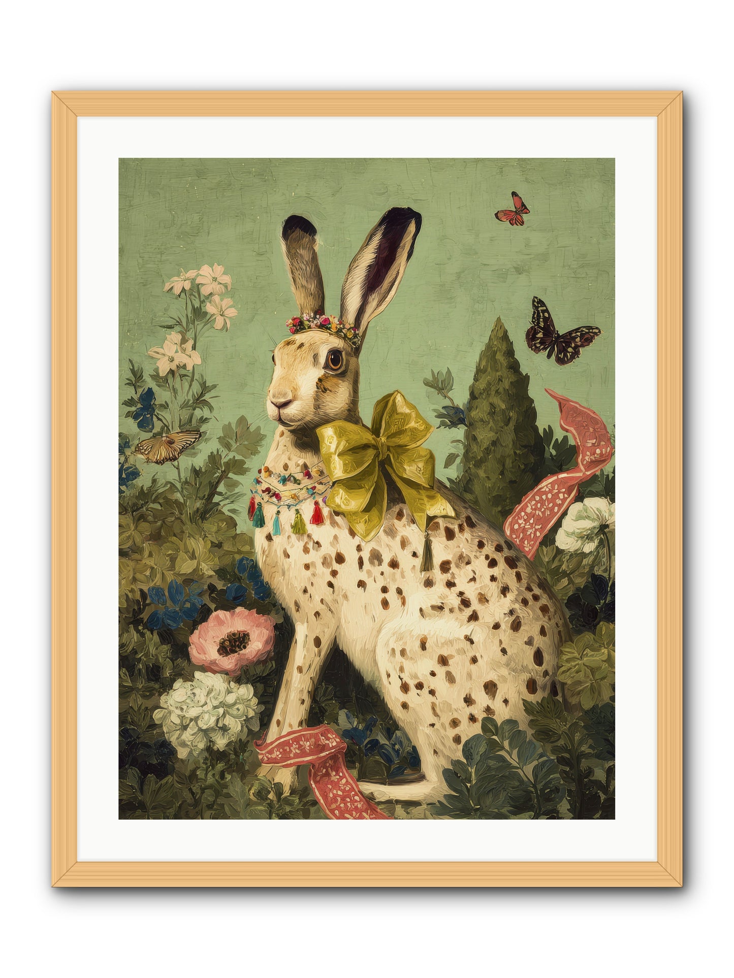 Mossbound reverie no.2 -- Framed Print - Natural 24x32