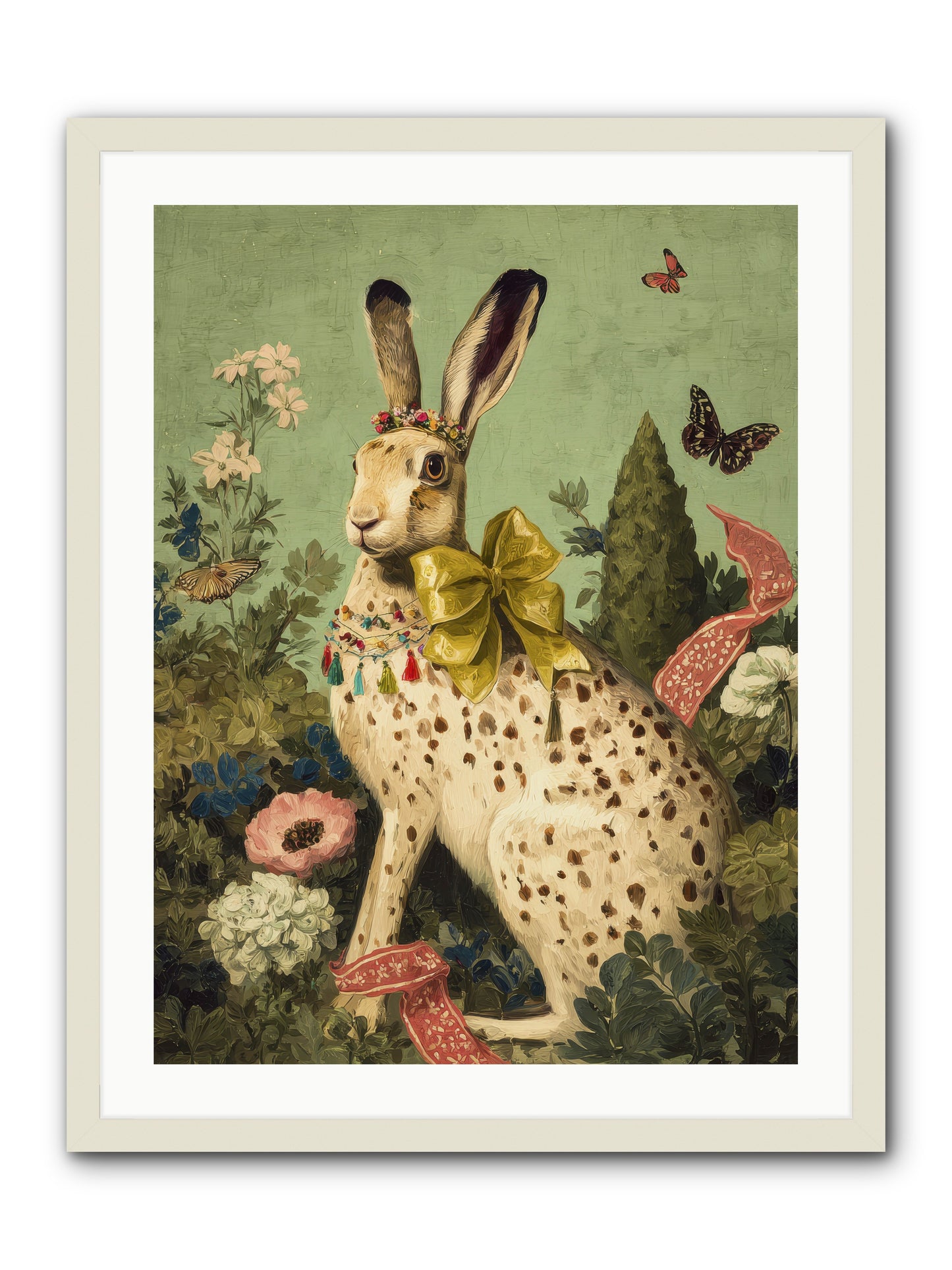 Mossbound reverie no.2 -- Framed Print - White 24x32