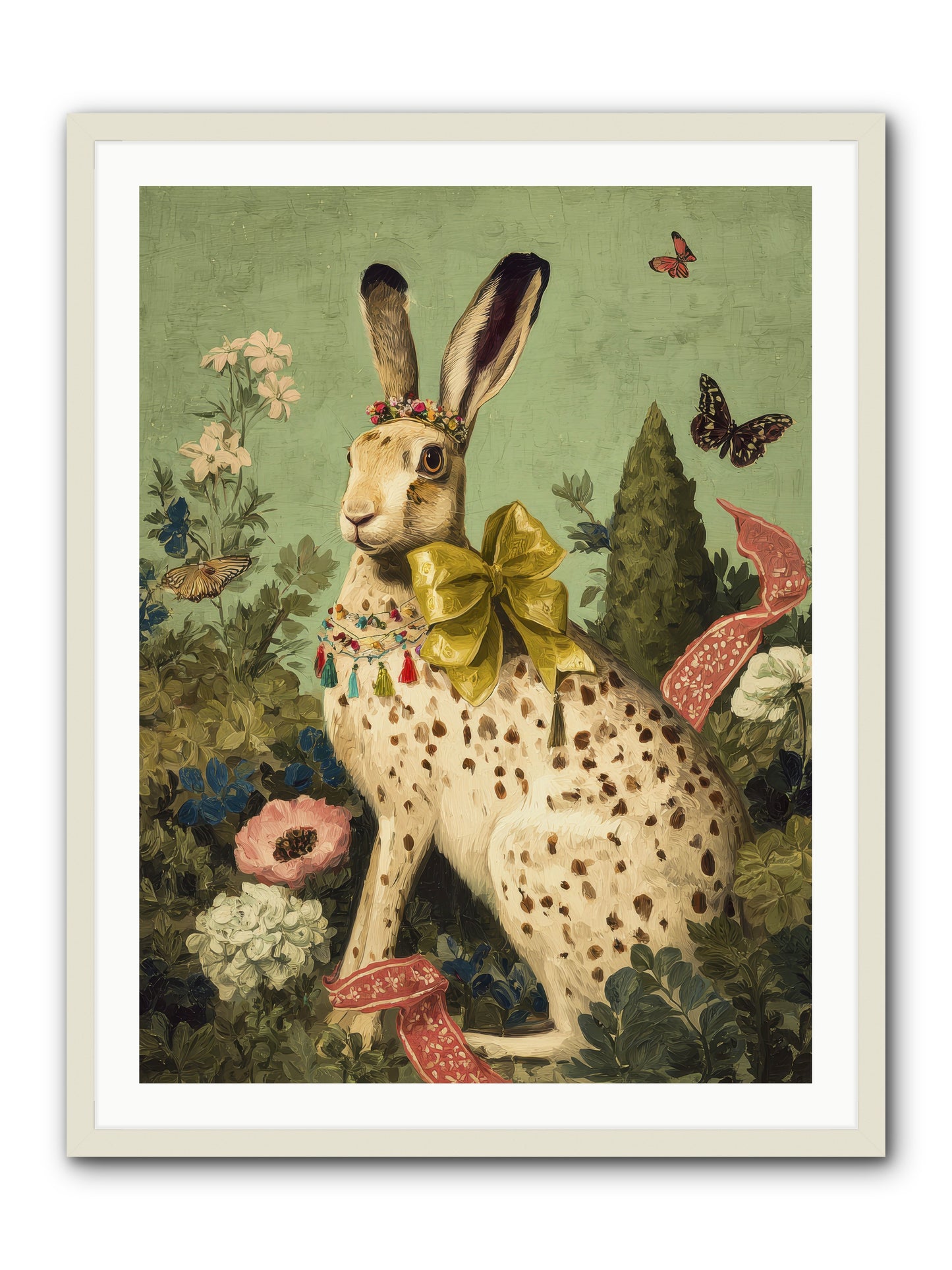 Mossbound reverie no.2 -- Framed Print - White 30x40