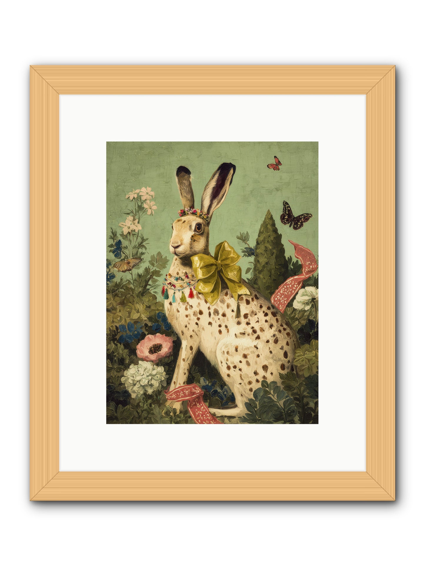 Mossbound reverie no.2 -- Framed Print - Natural 9x12