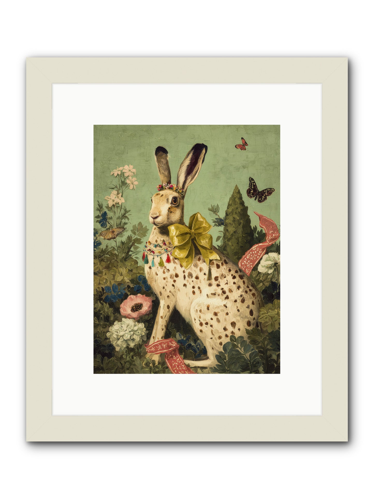 Mossbound reverie no.2 -- Framed Print - White 9x12