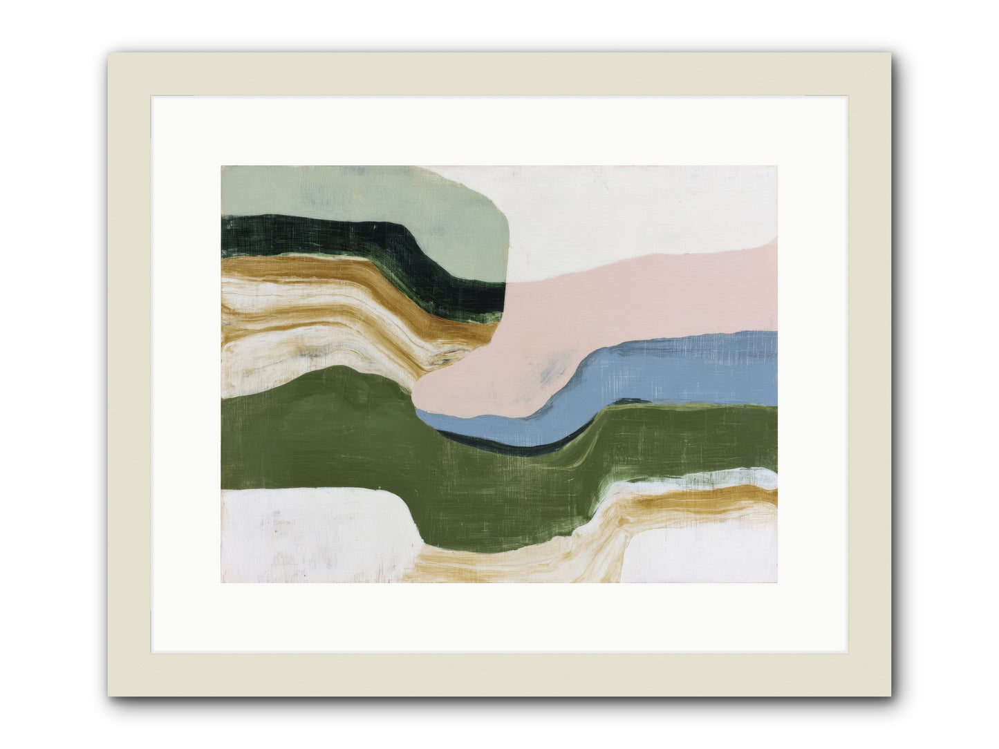 Mosswick Vale -- Framed Print - White 16x12