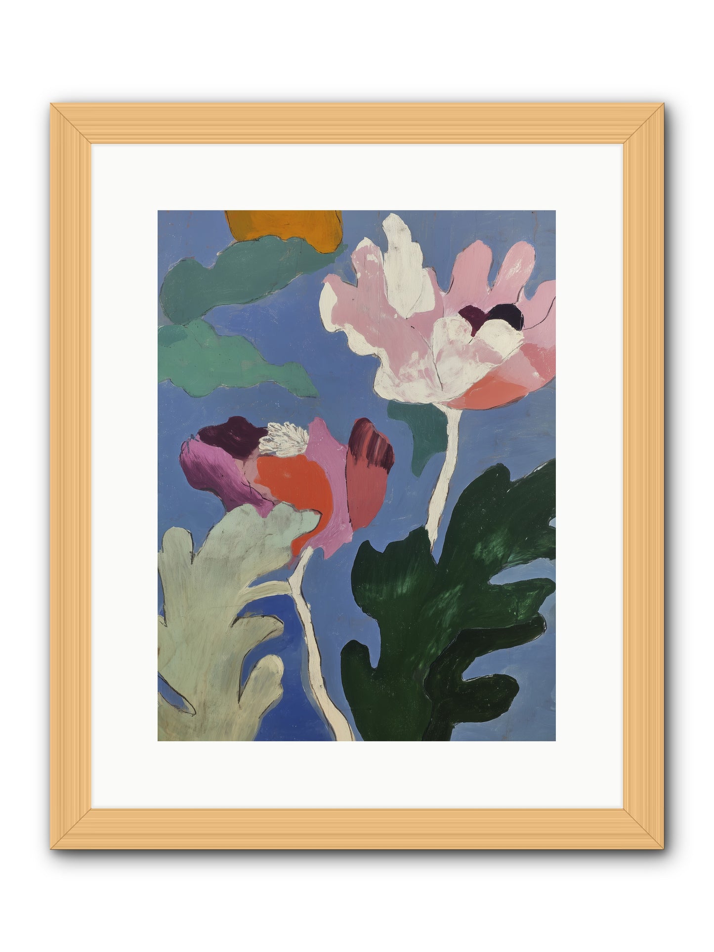 Moth in Fog -- Framed Print - Natural 12x16
