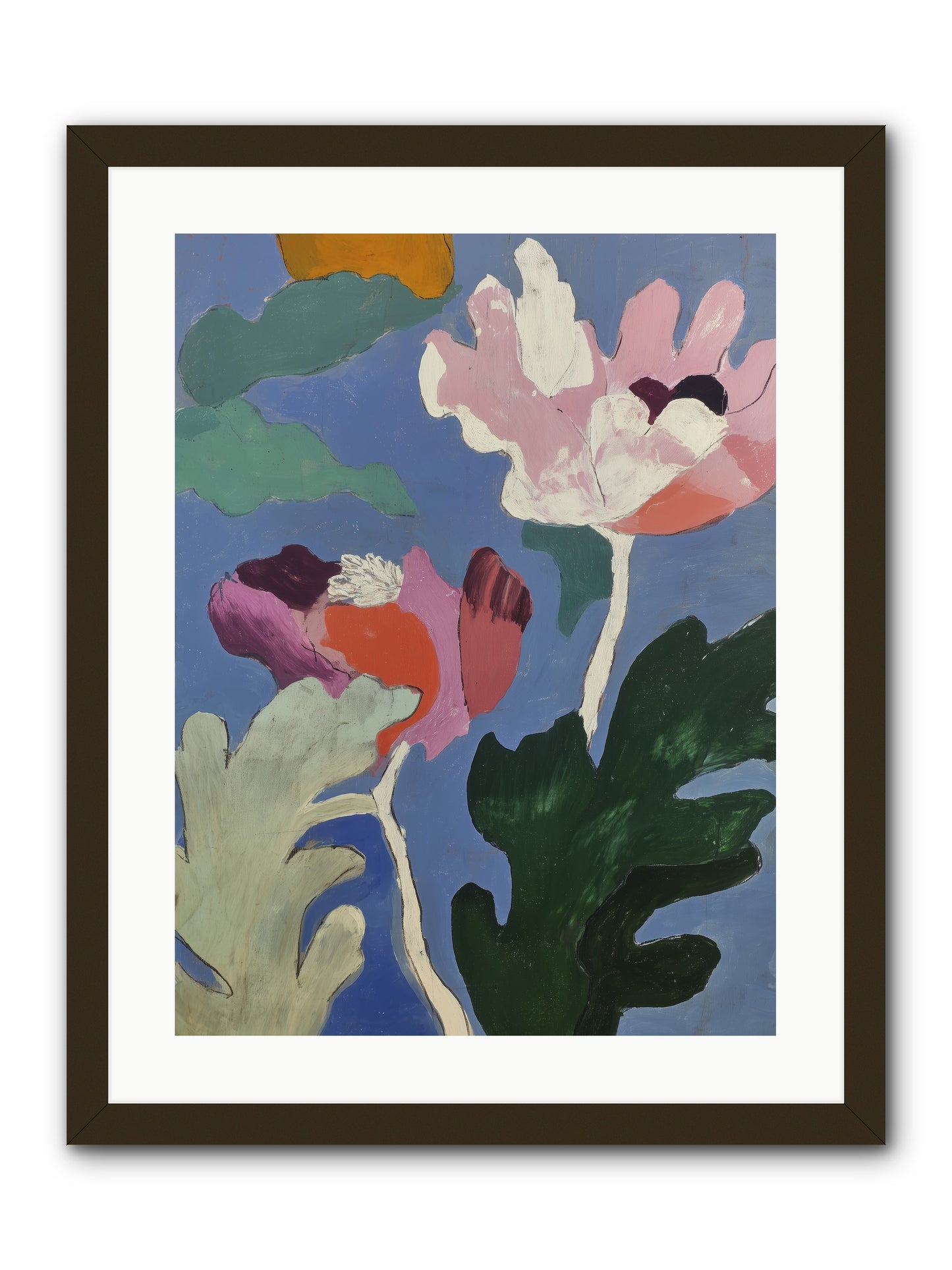 Moth in Fog -- Framed Print - Black 18x24