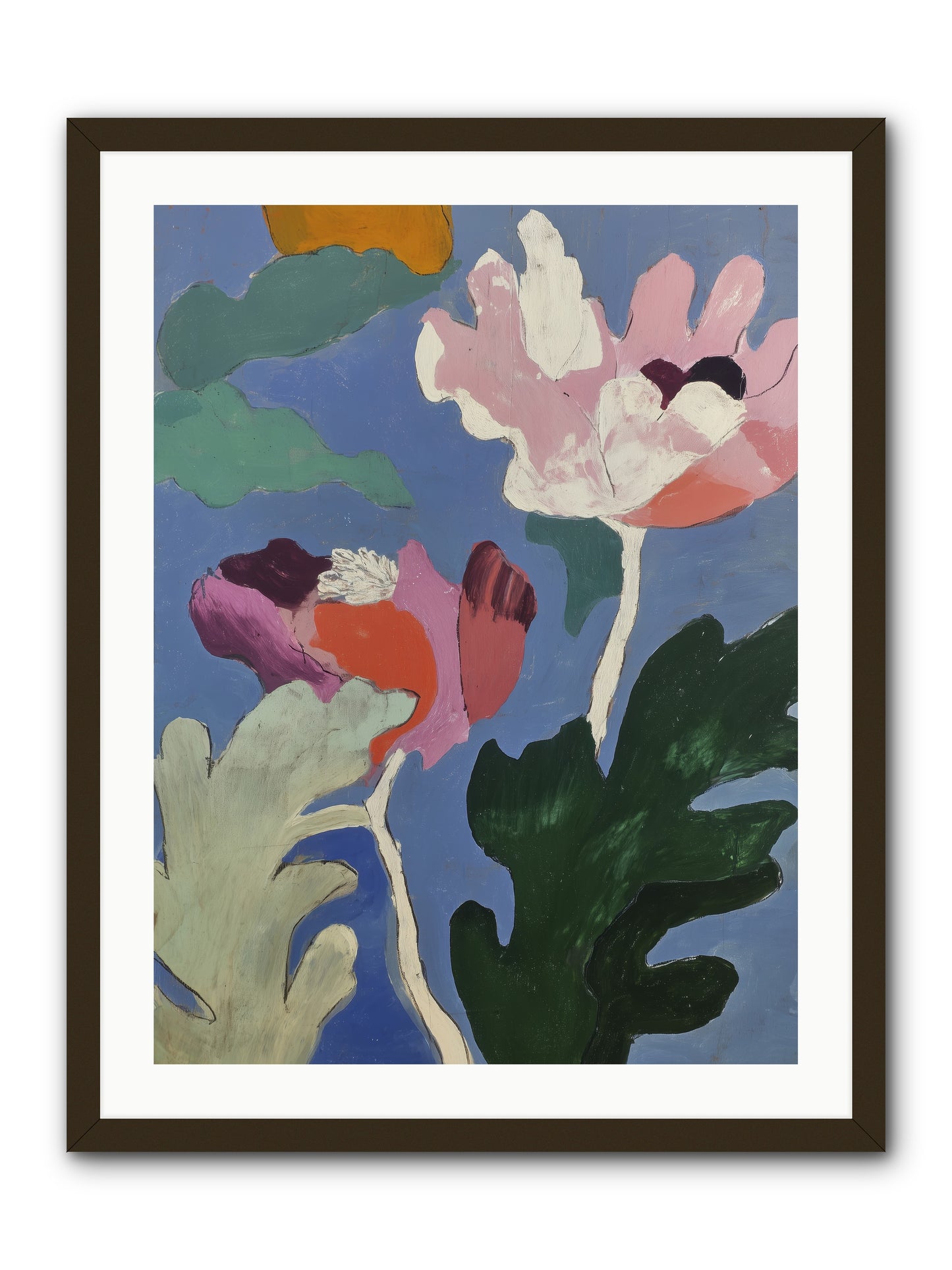 Moth in Fog -- Framed Print - Black 24x32