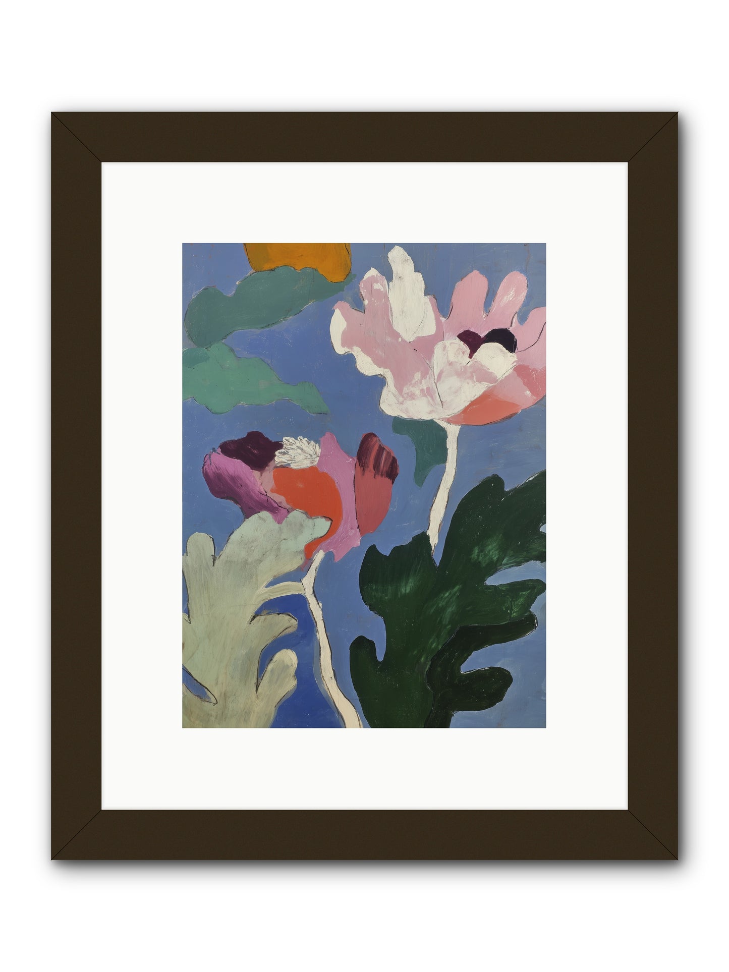 Moth in Fog -- Framed Print - Black 9x12