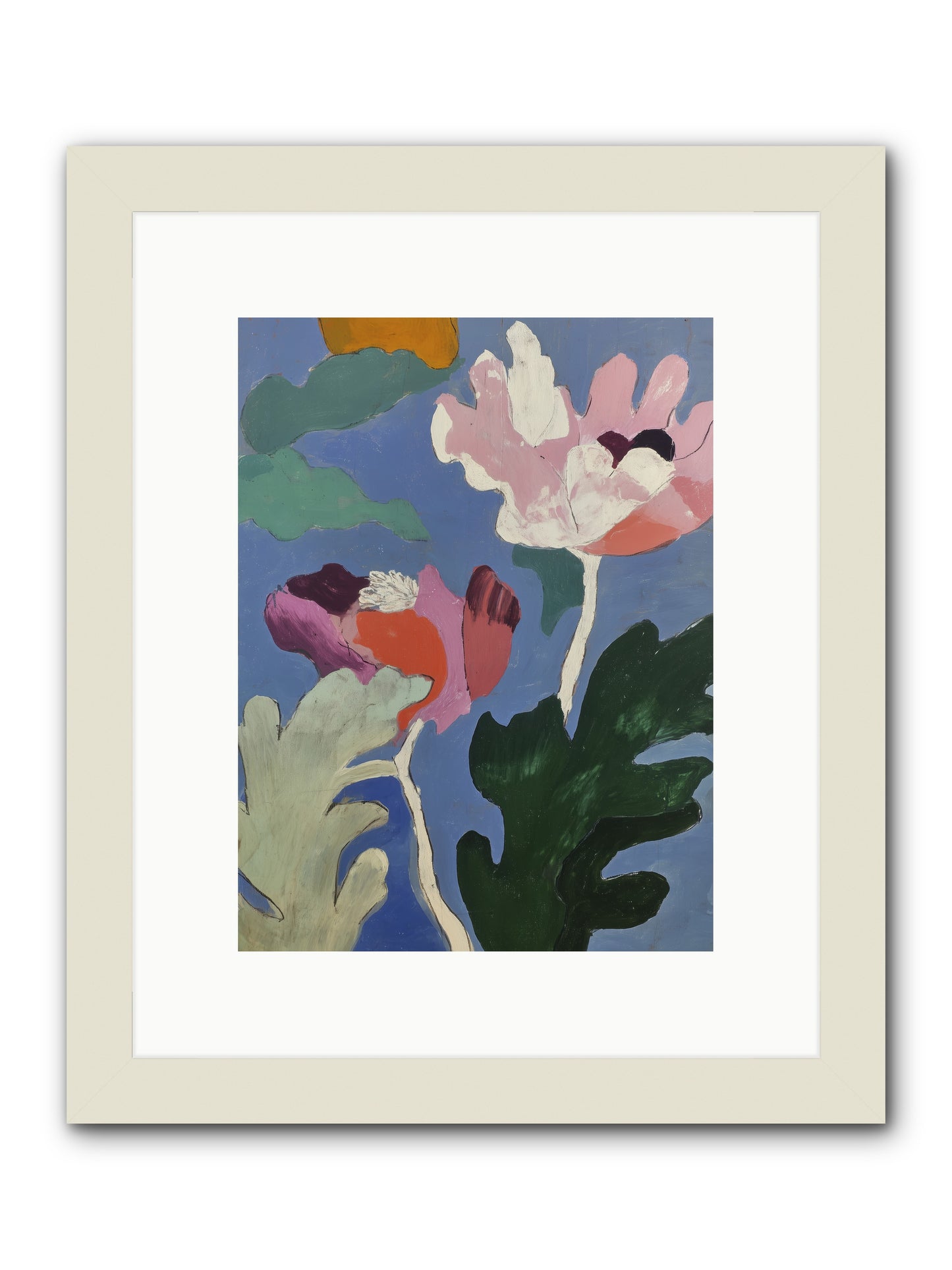 Moth in Fog -- Framed Print - White 9x12