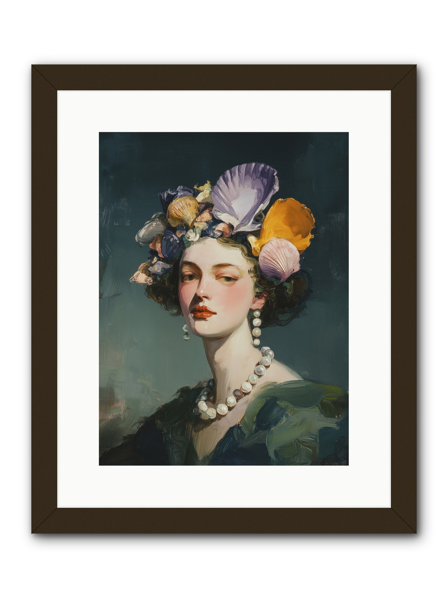 Mother Sea -- Framed Print - Black 12x16