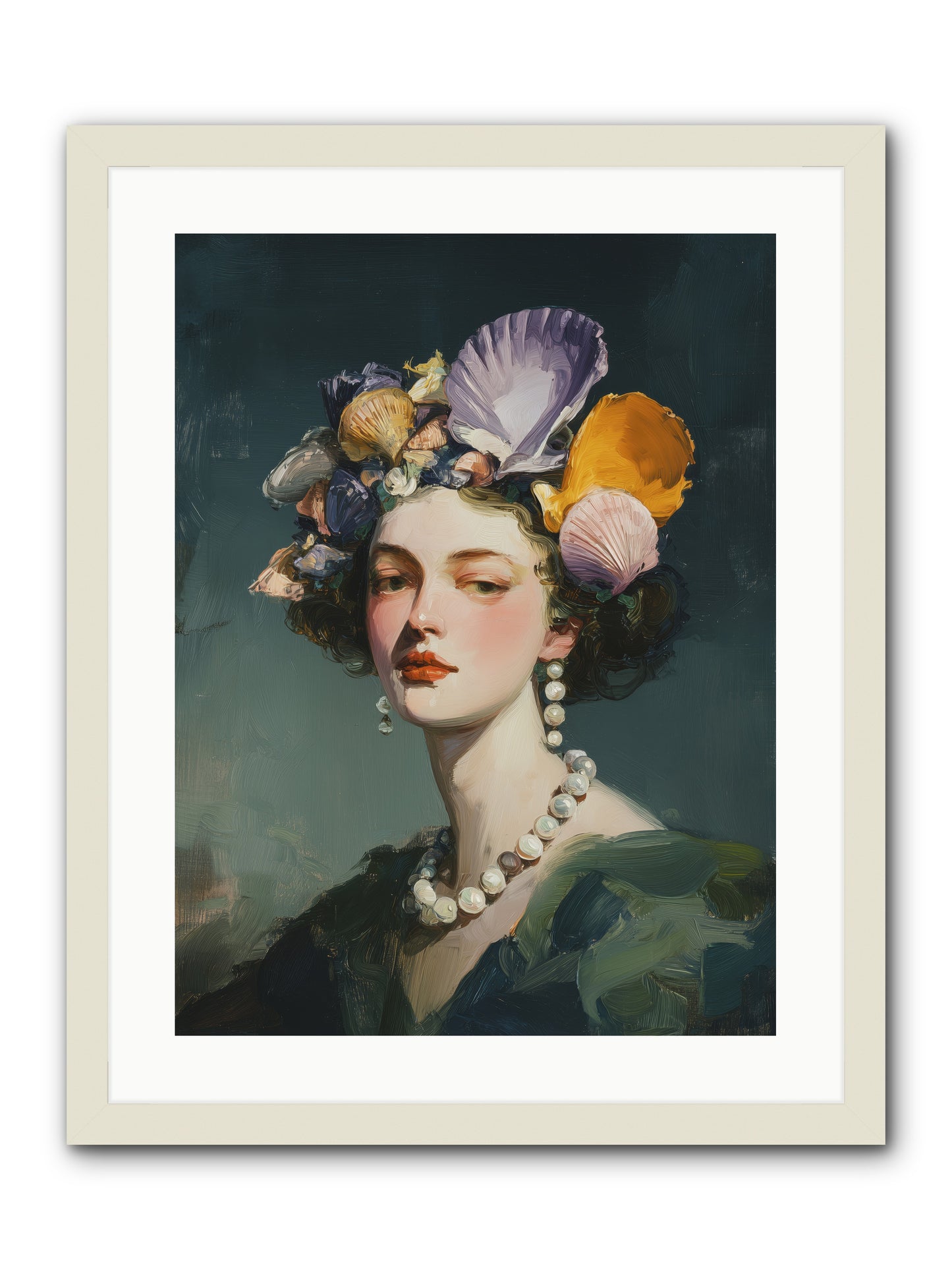Mother Sea -- Framed Print - White 18x24