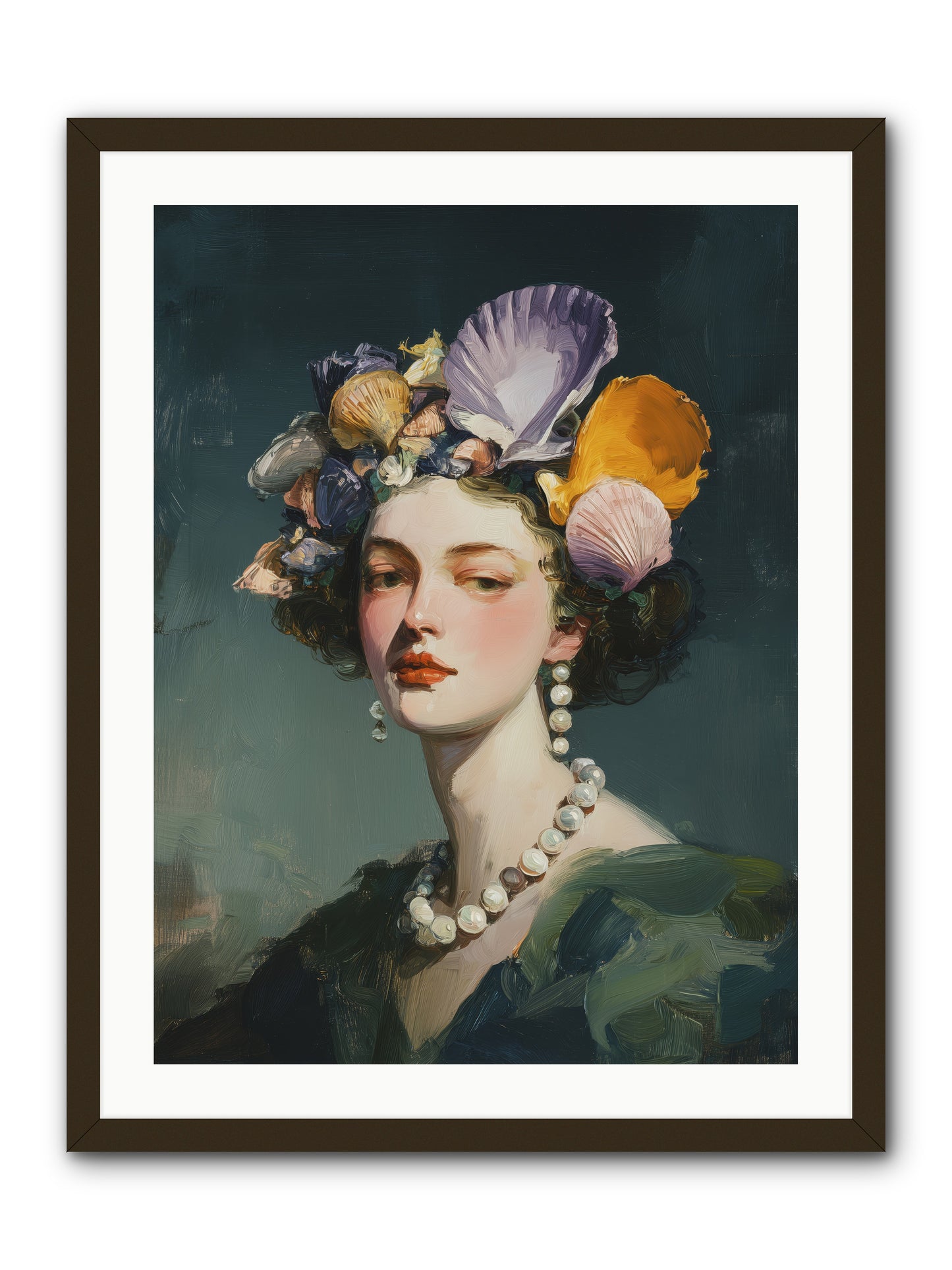 Mother Sea -- Framed Print - Black 24x32
