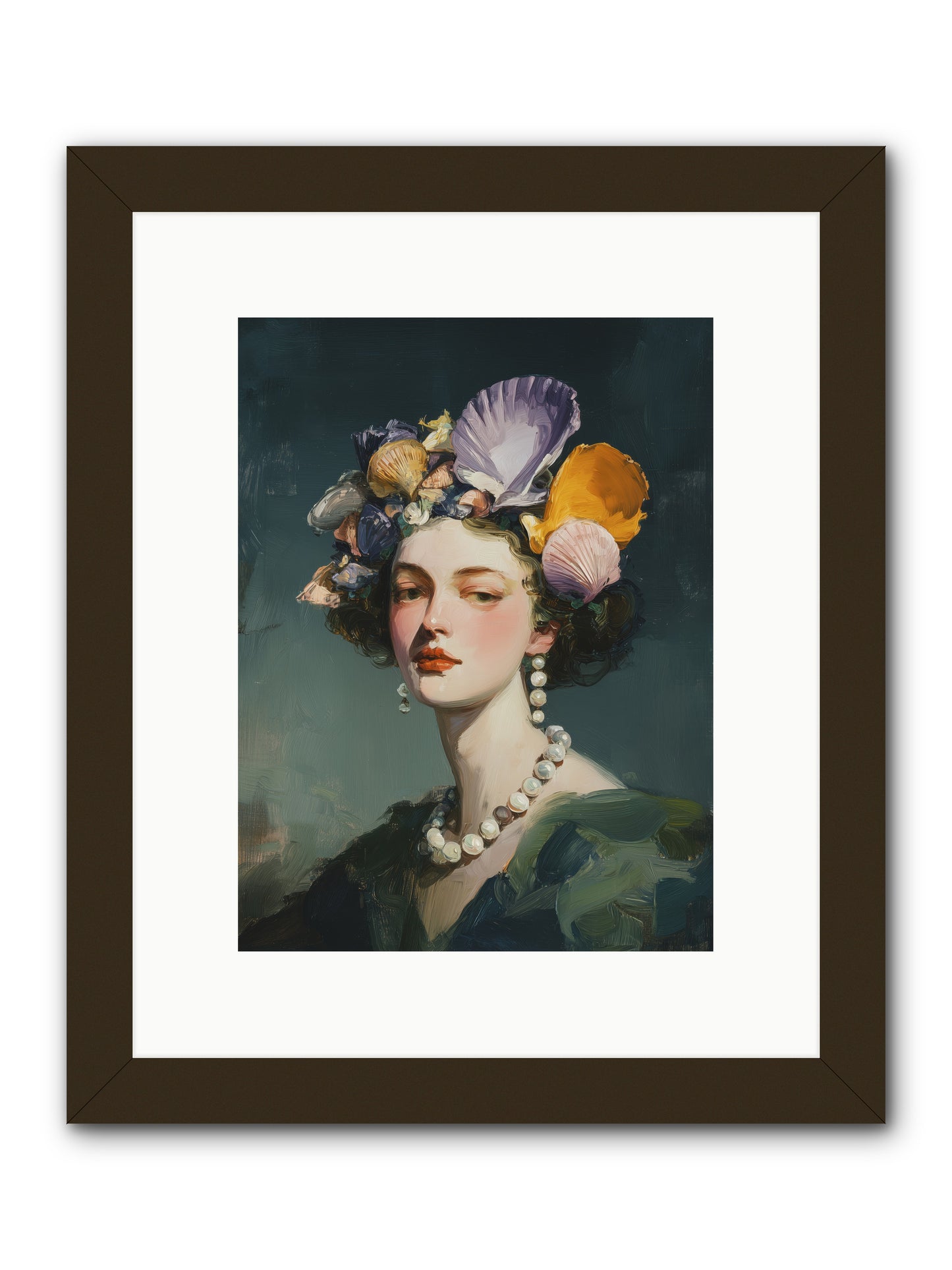 Mother Sea -- Framed Print - Black 9x12