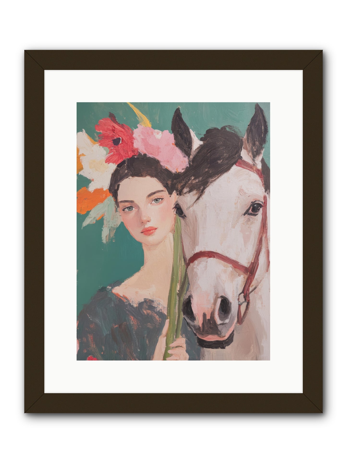 Mountain Echo -- Framed Print - Black 12x16
