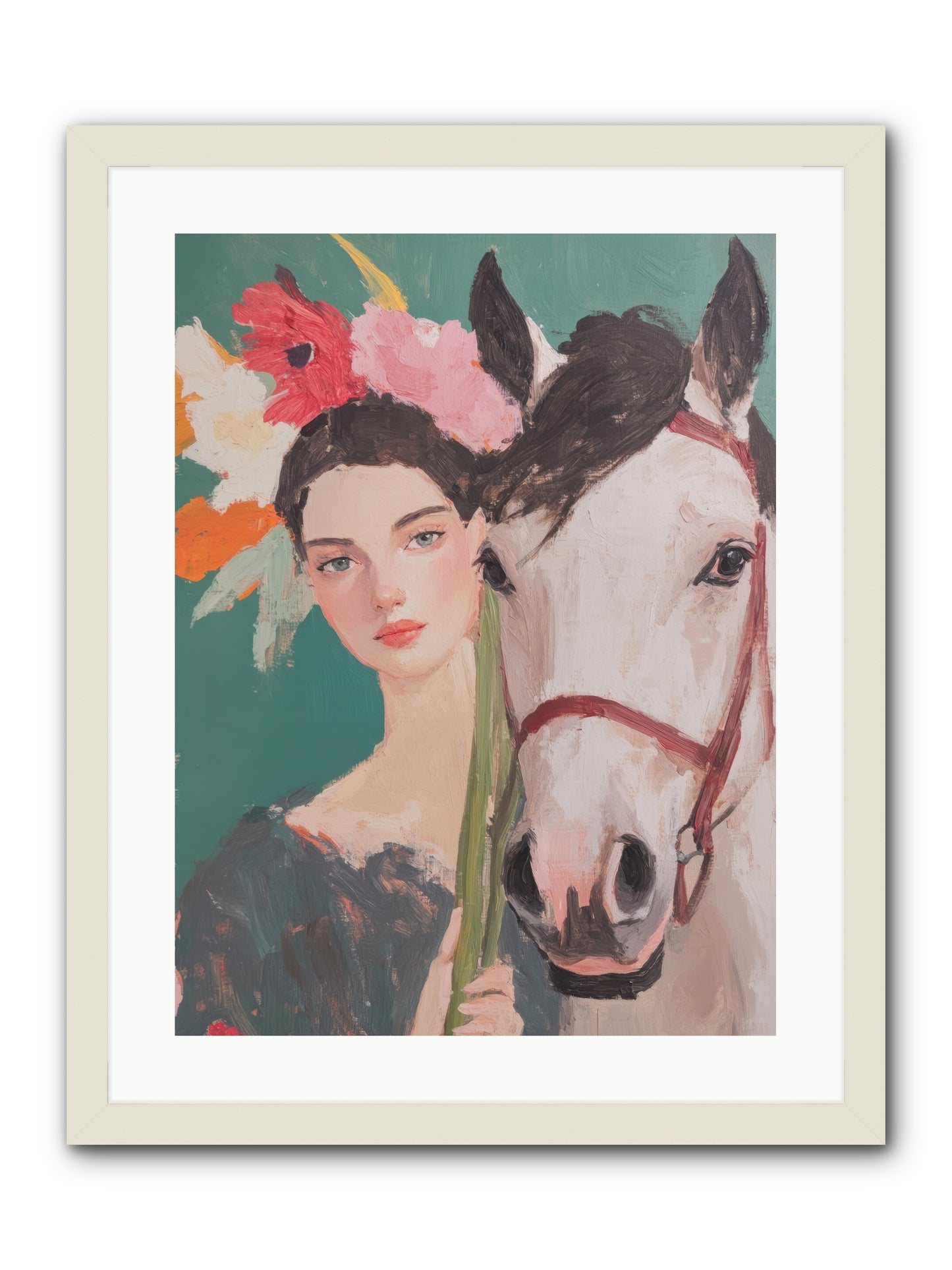 Mountain Echo -- Framed Print - White 18x24