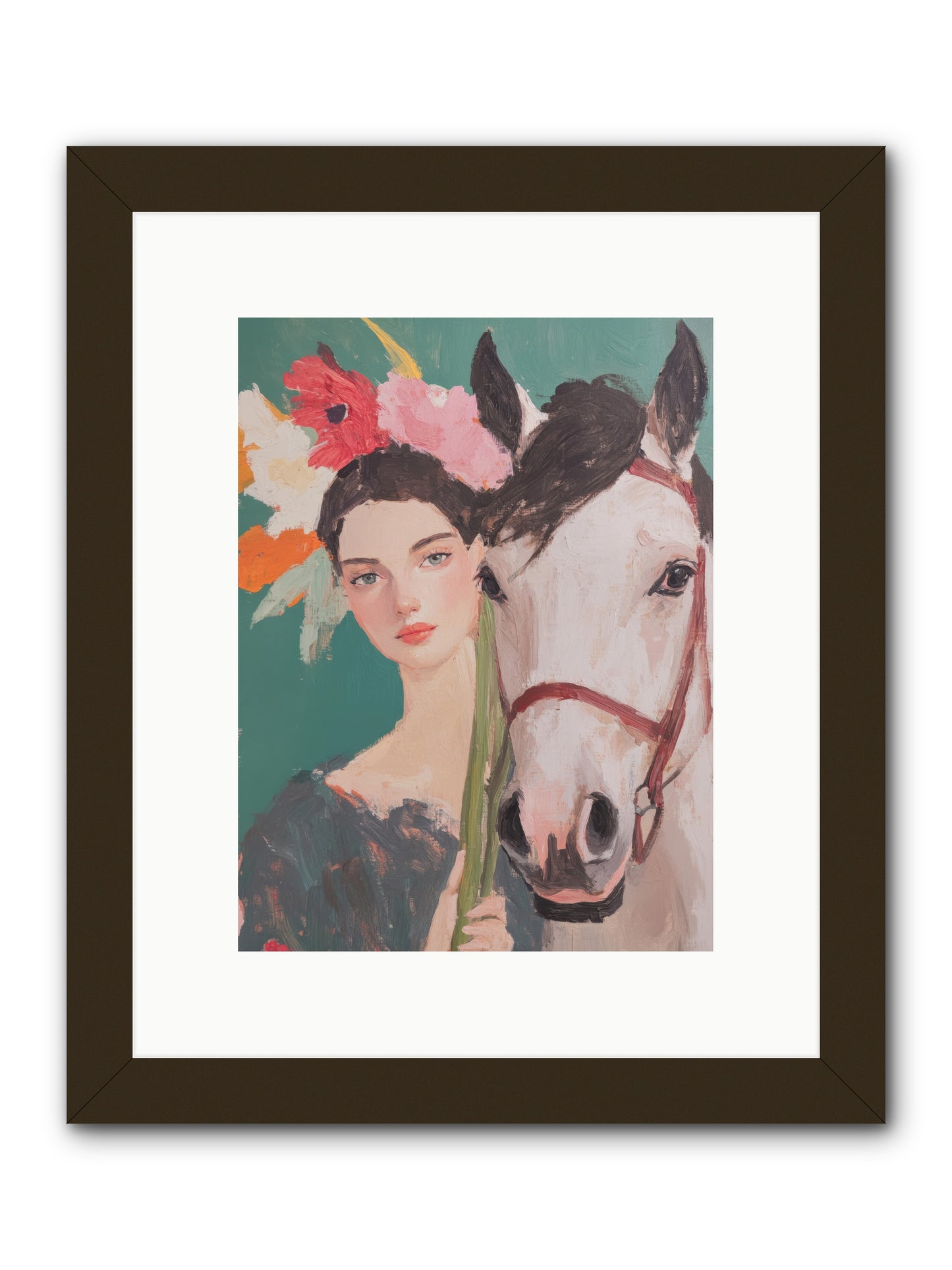 Mountain Echo -- Framed Print - Black 9x12