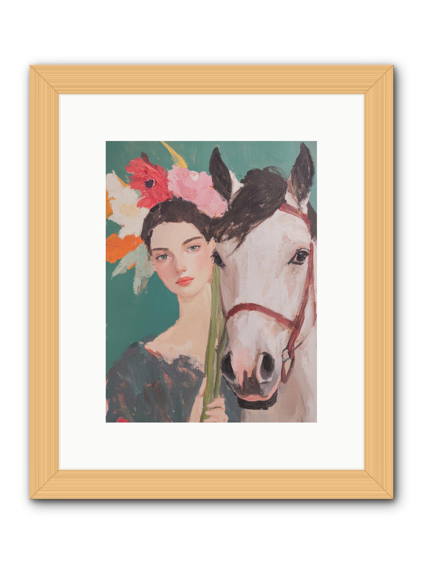 Mountain Echo -- Framed Print - Natural 9x12