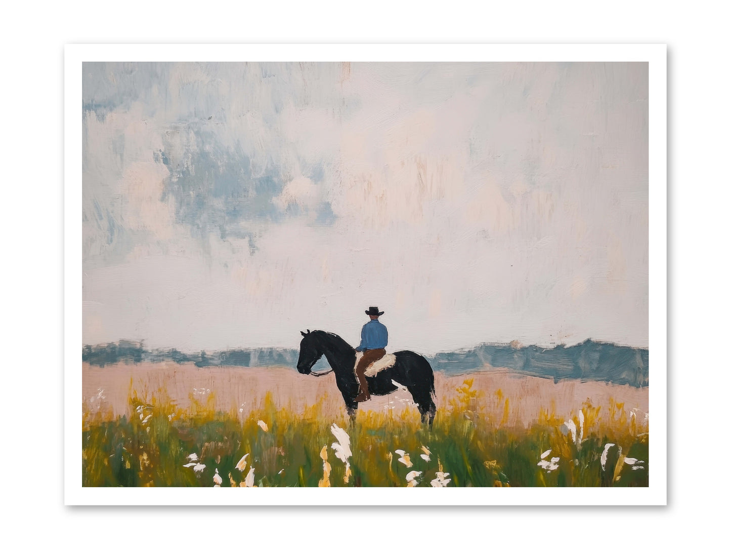 Mountain Silhouette -- Loose Canvas Print 32x24