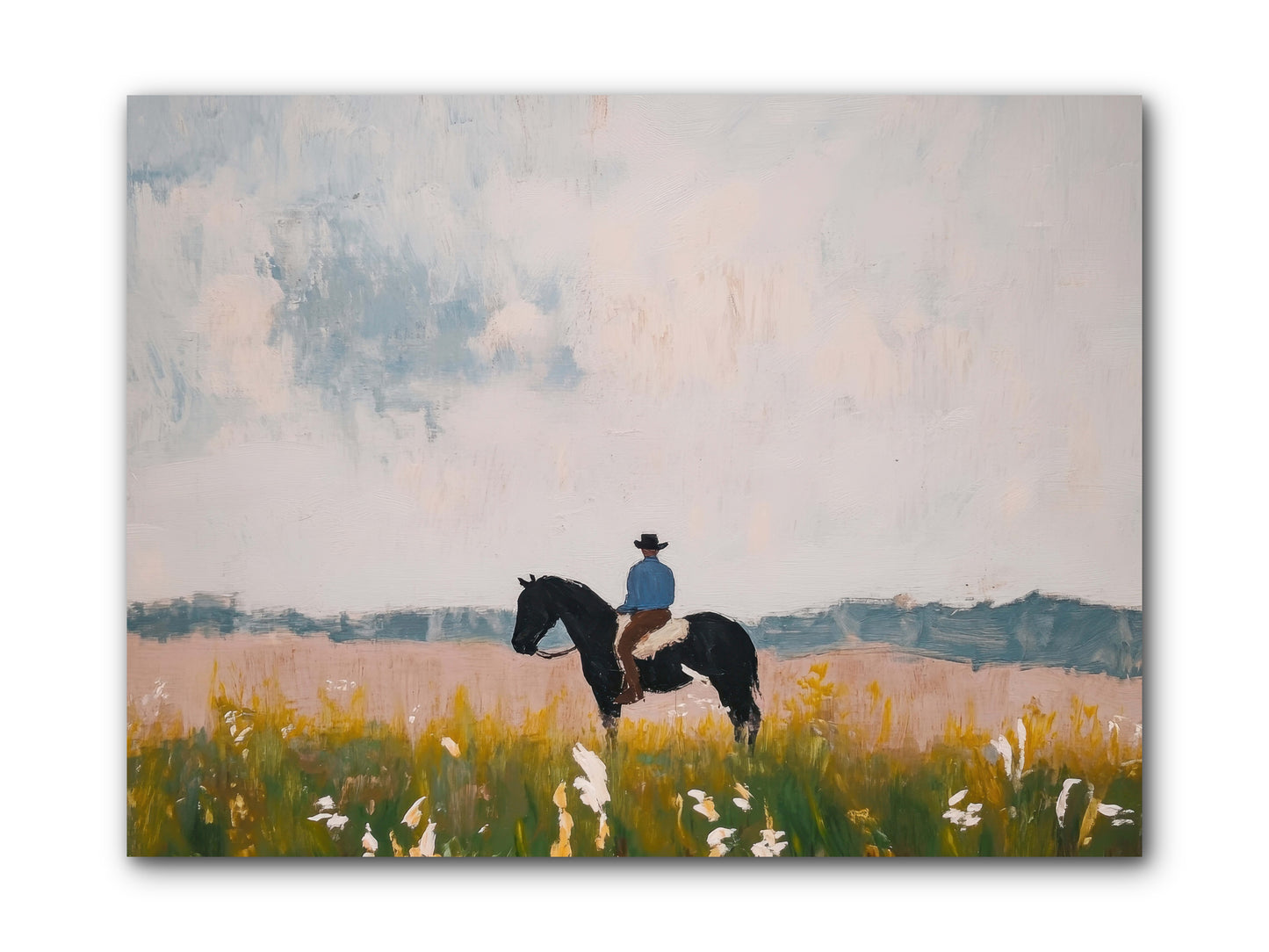 Mountain Silhouette -- Wrapped Canvas 12x9