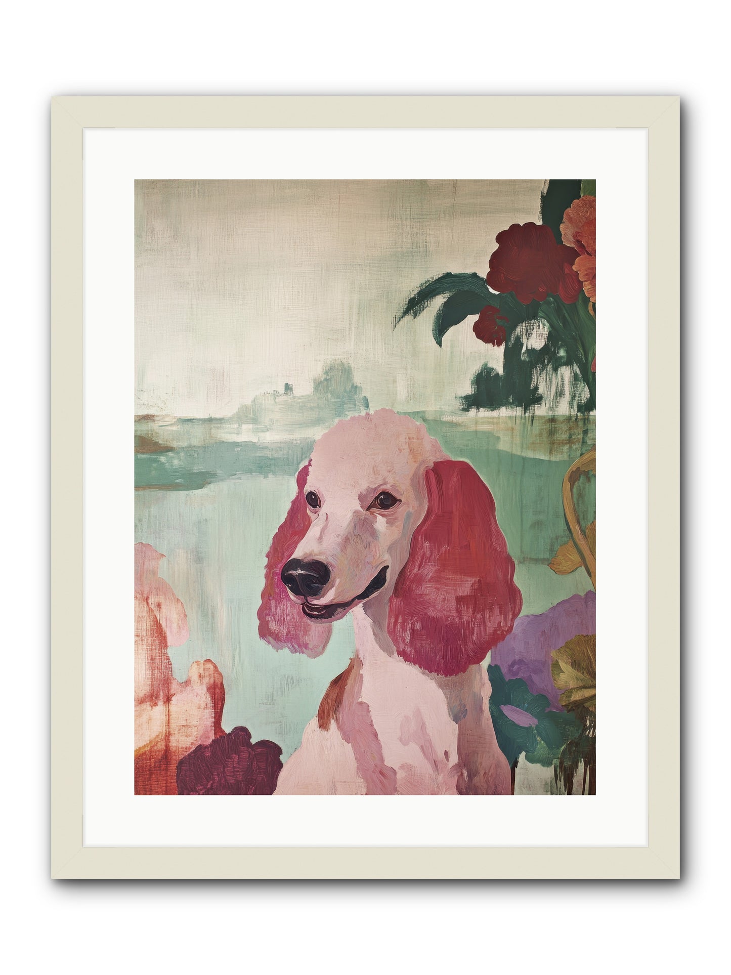 Muffin -- Framed Print - White 18x24